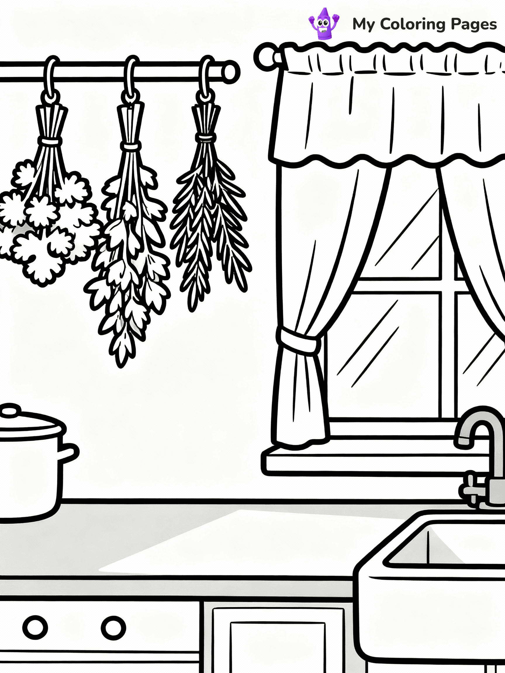 Kitchen Coloring Pages - 17