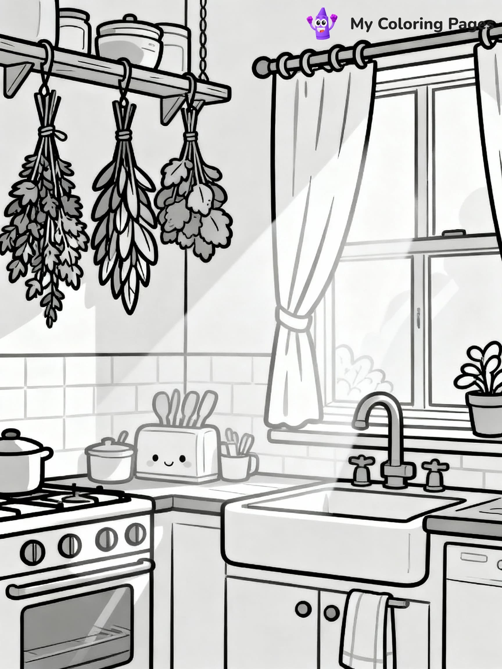 Kitchen Coloring Pages - 15
