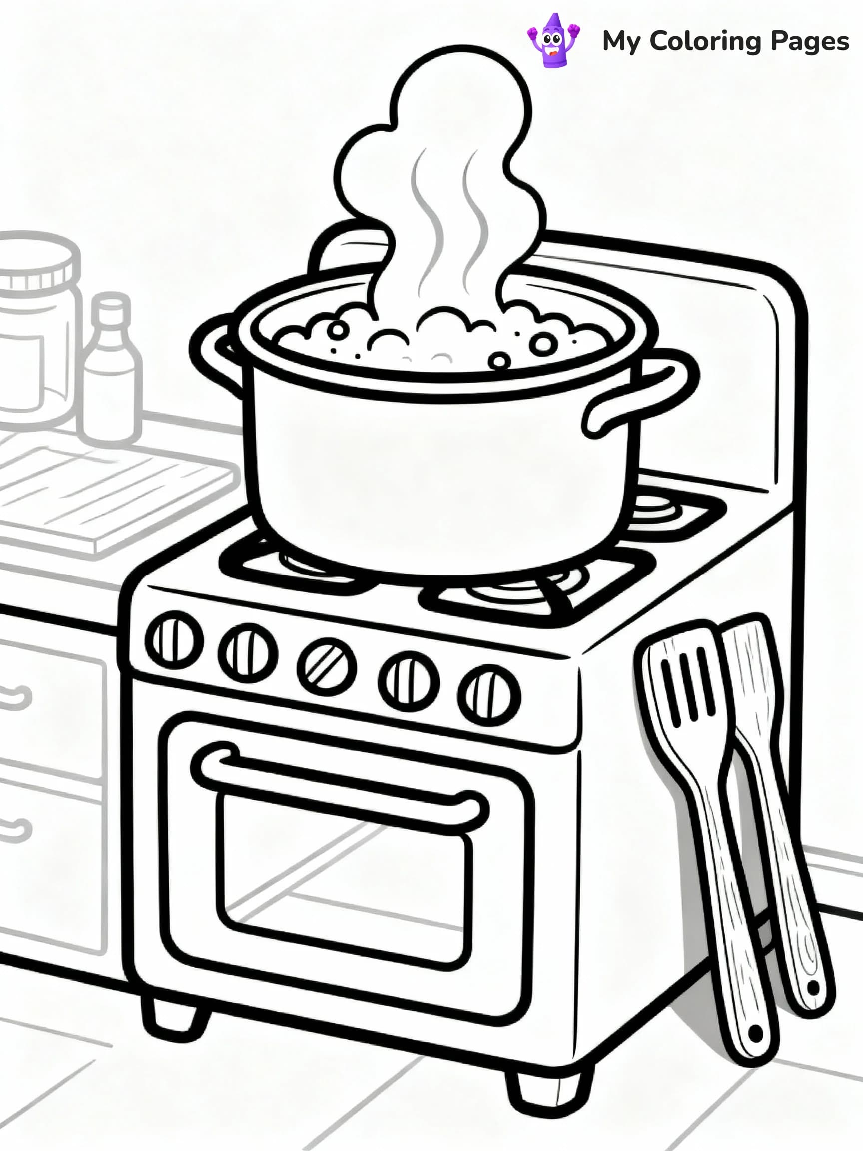 Kitchen Coloring Pages - 14