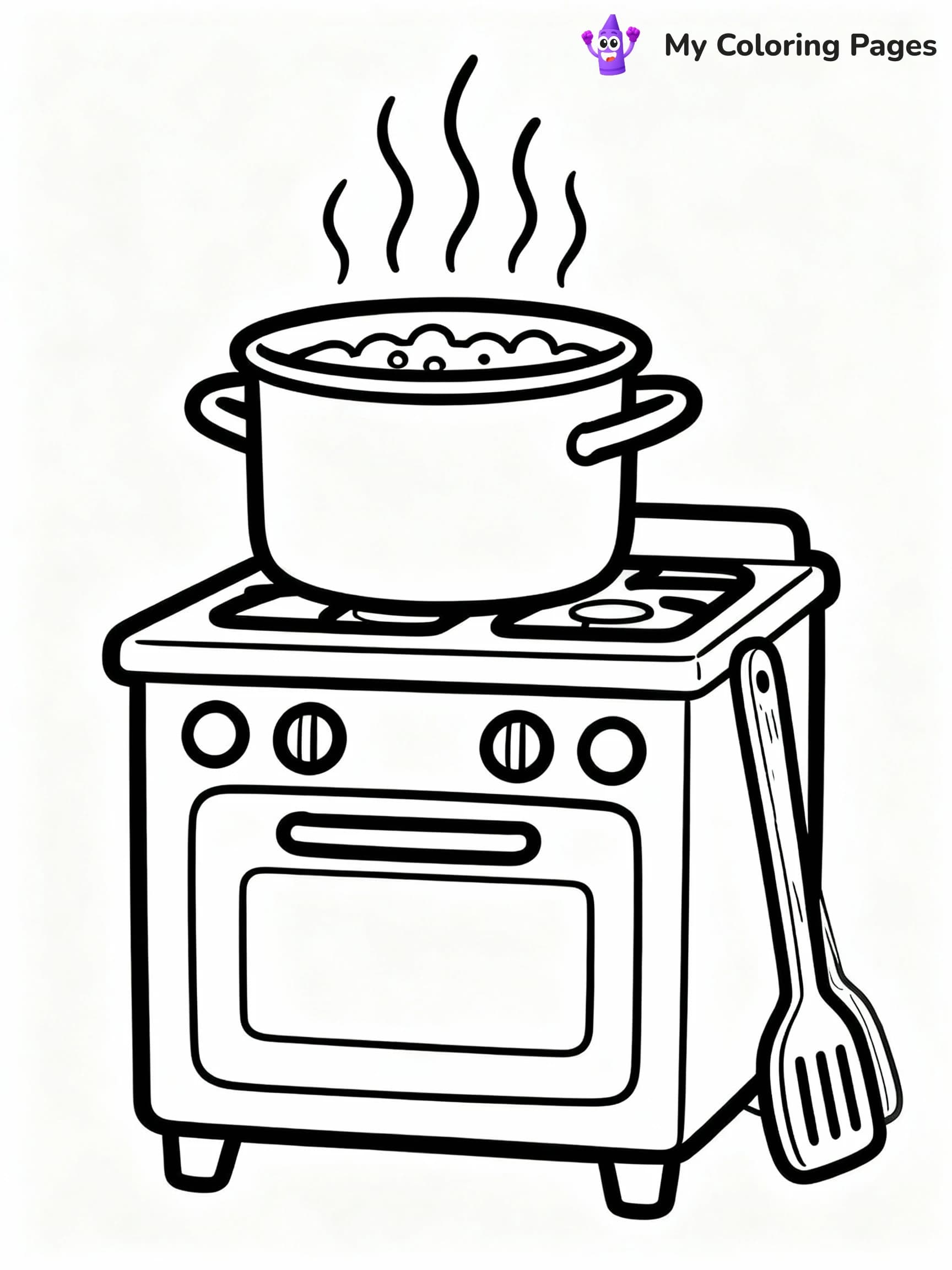 Kitchen Coloring Pages - 12