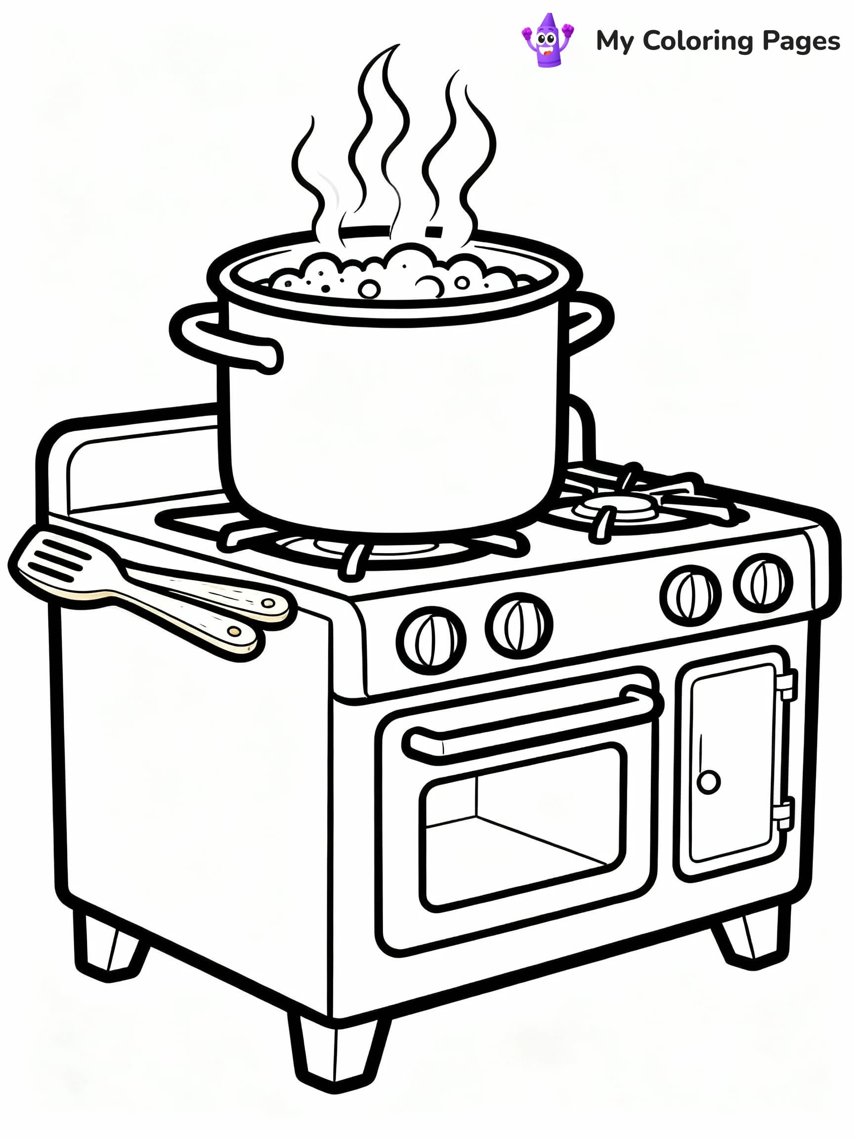 Kitchen Coloring Pages - 10
