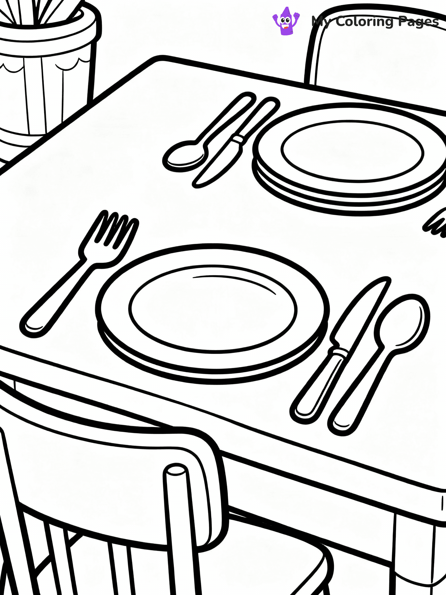 Kitchen Coloring Pages - 7