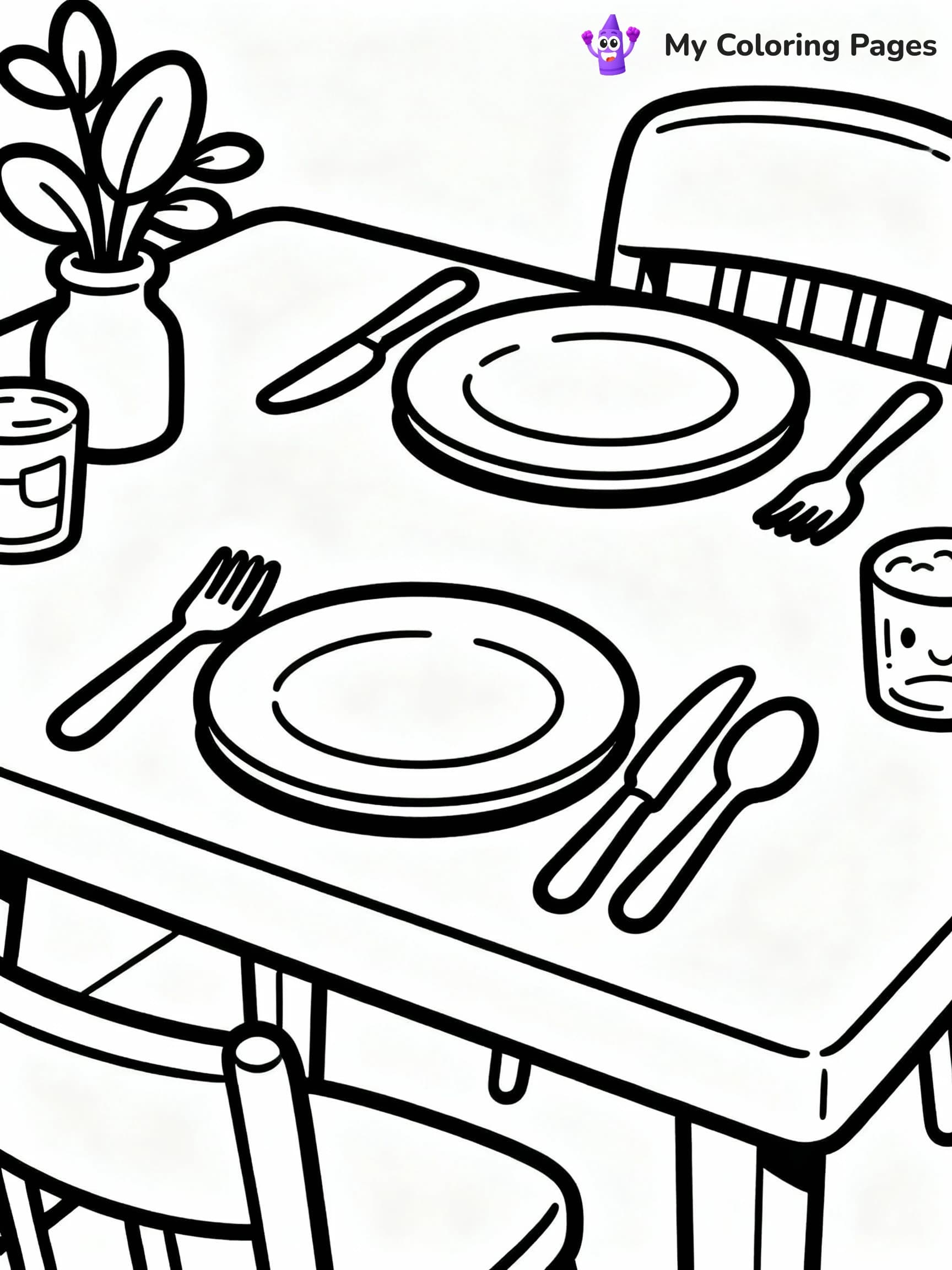 Kitchen Coloring Pages - 4