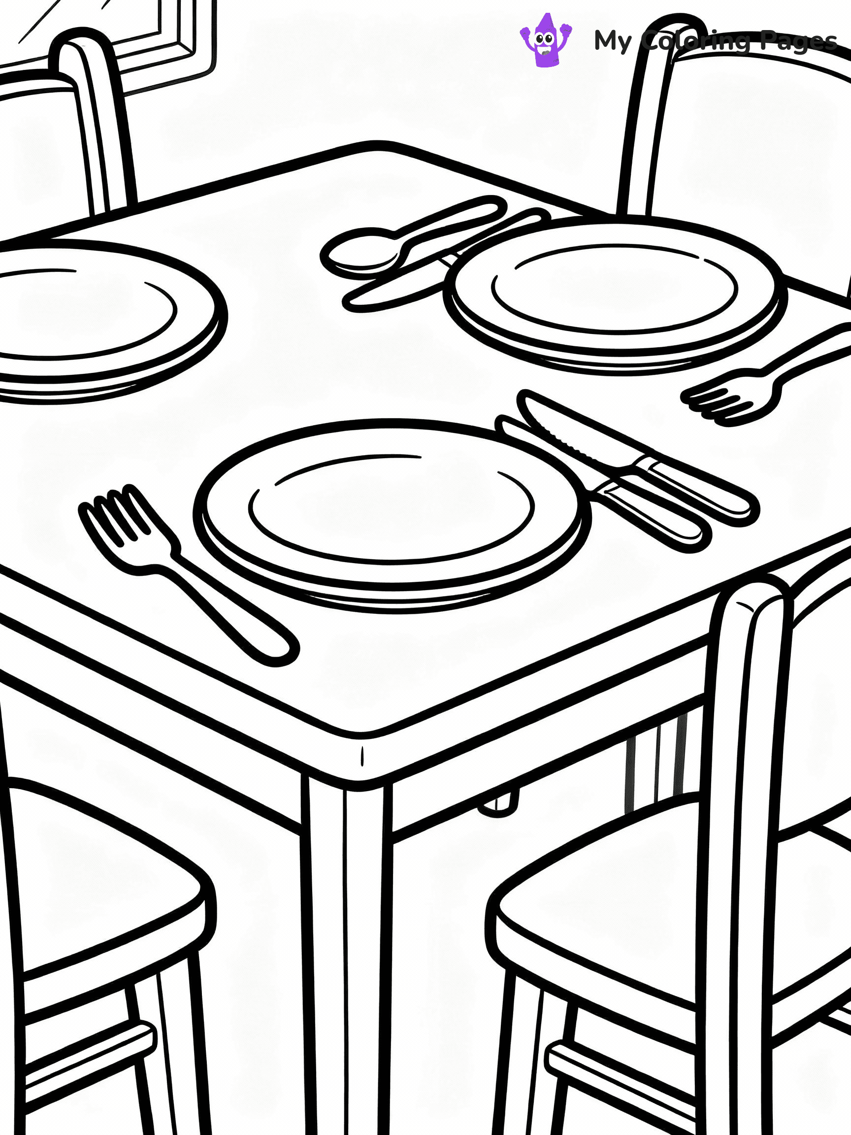 Kitchen Coloring Pages - 3