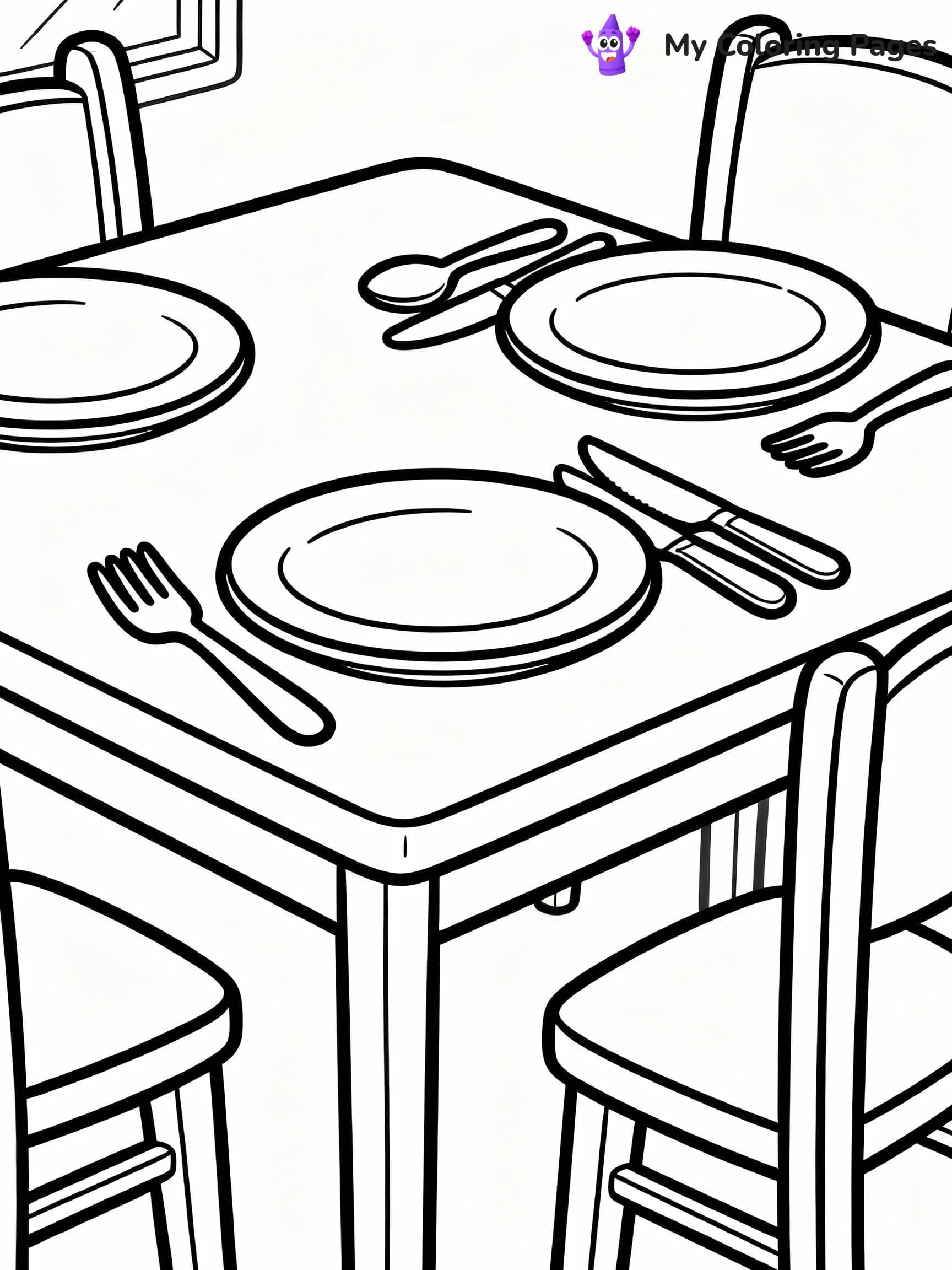 Kitchen Coloring Pages - 3