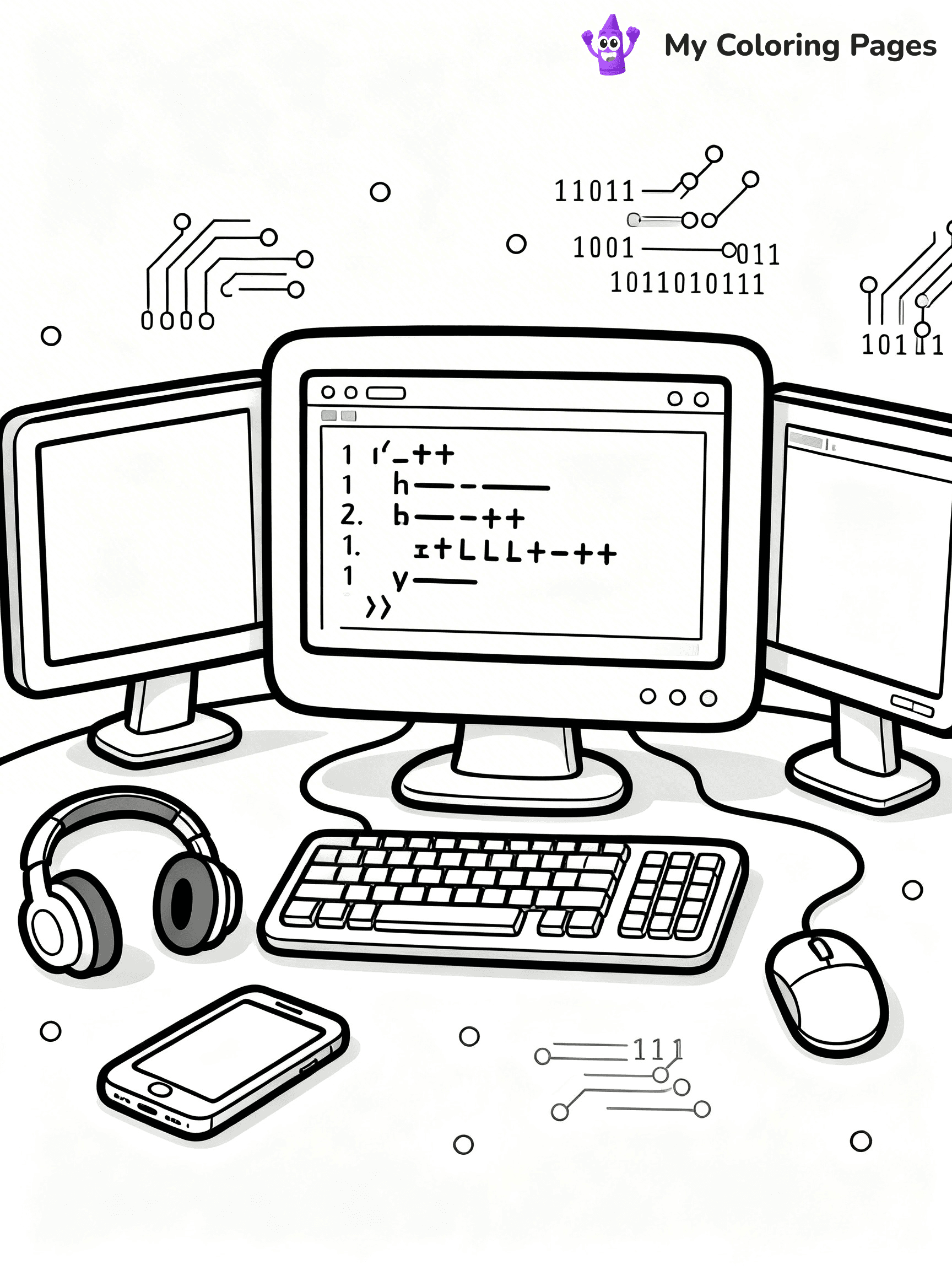 Computer Coloring Pages - 20