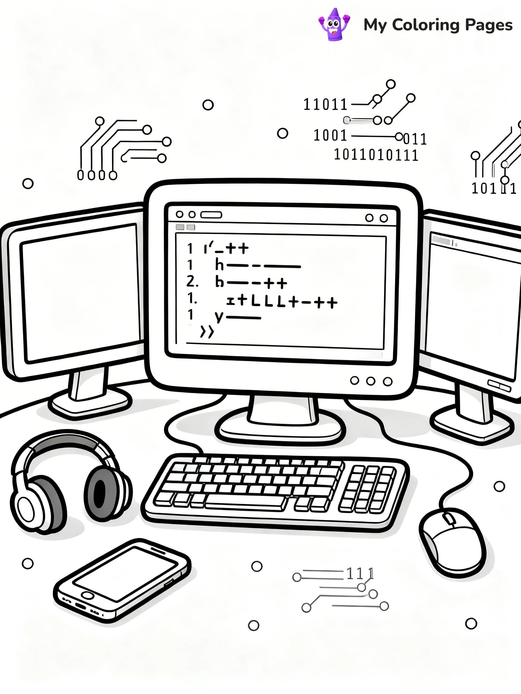 Computer Coloring Pages - 20