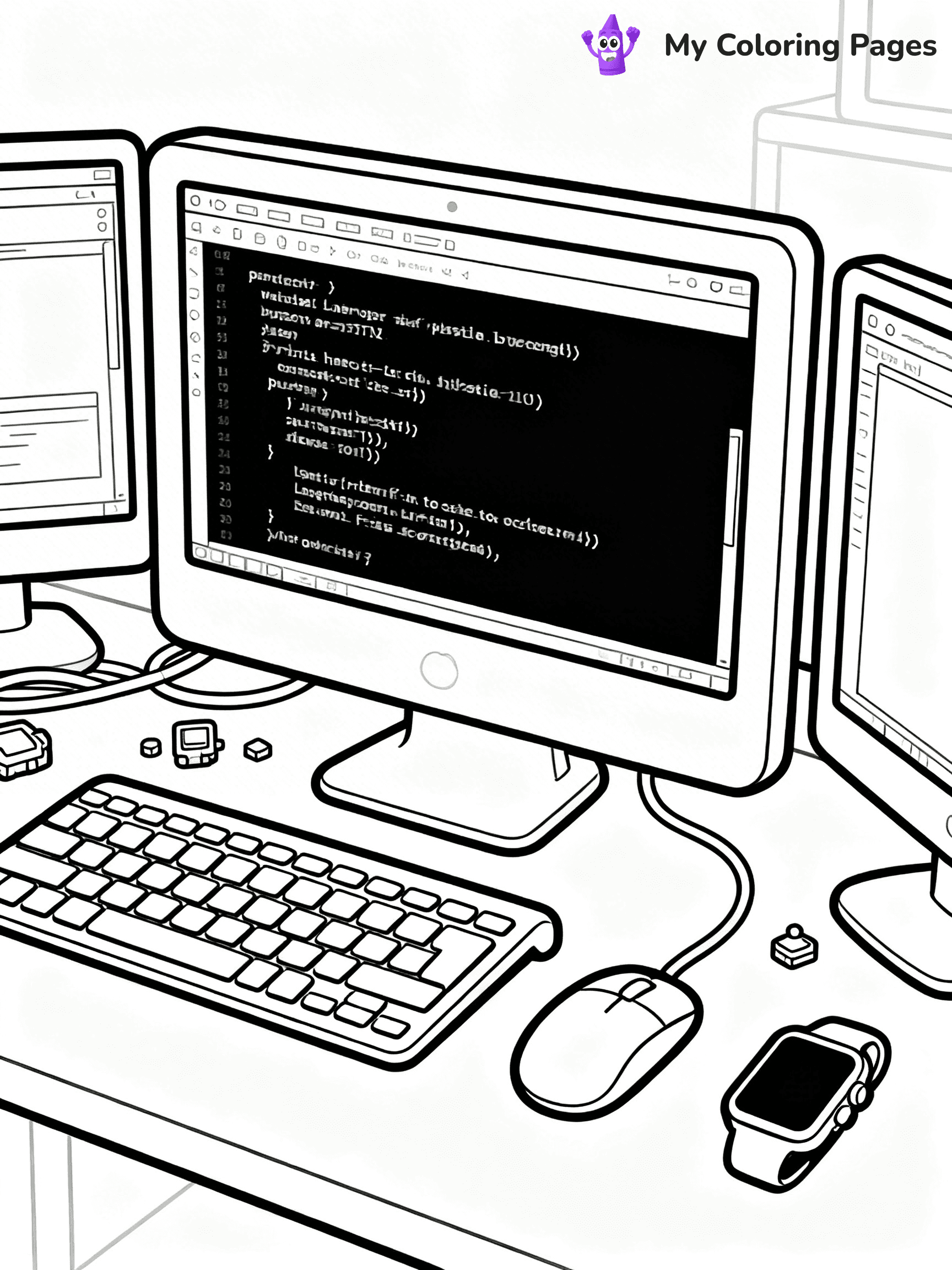 Computer Coloring Pages - 17