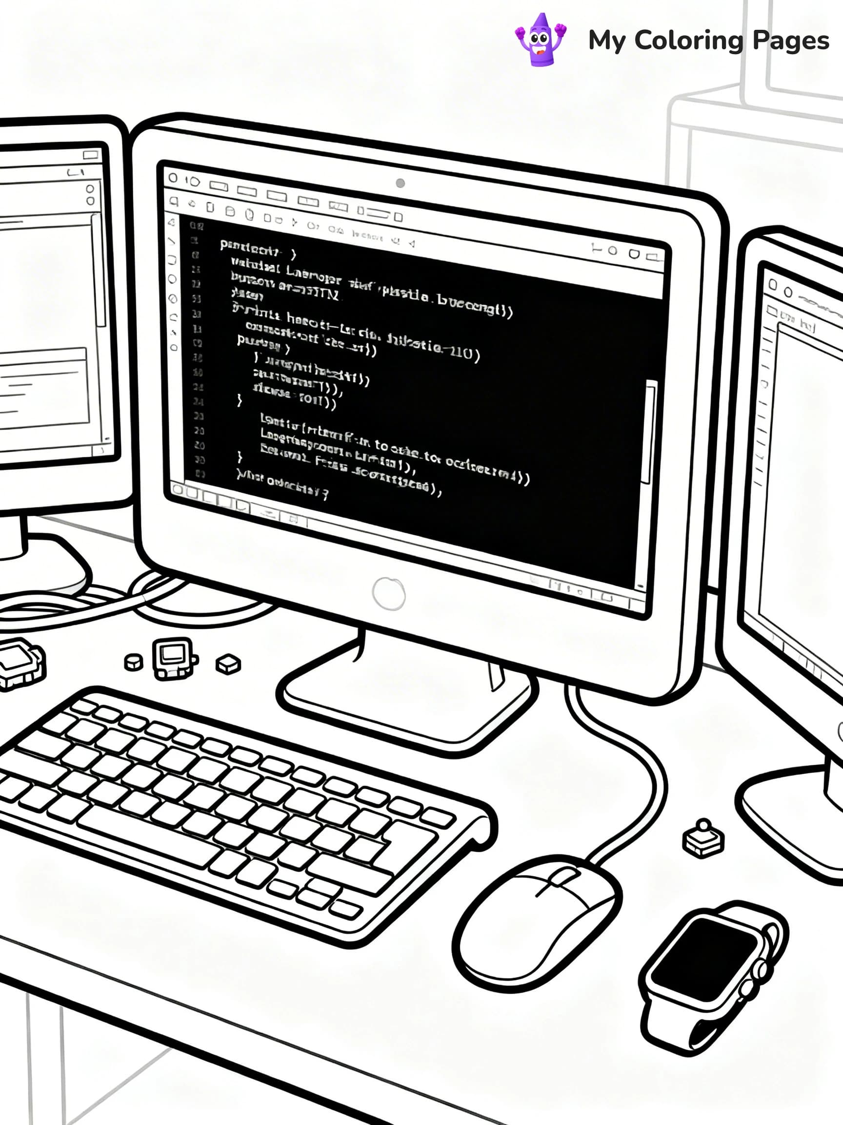 Computer Coloring Pages - 17