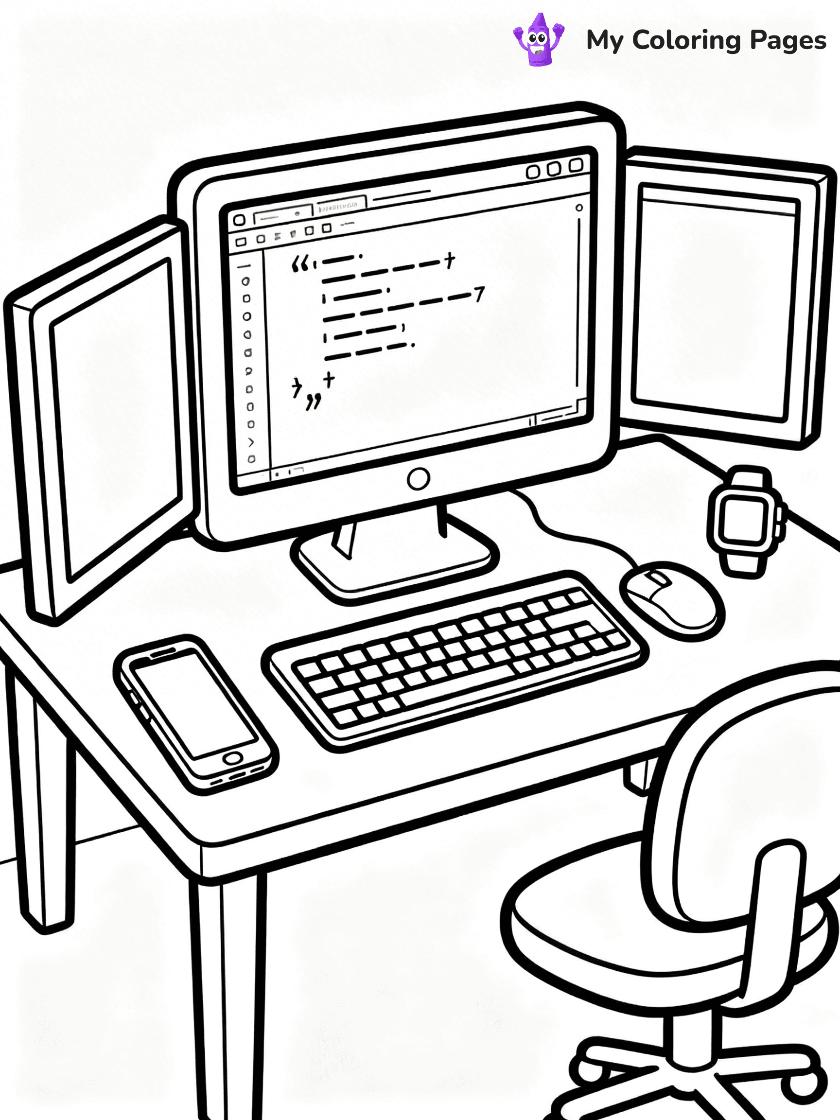 Computer Coloring Pages - 15