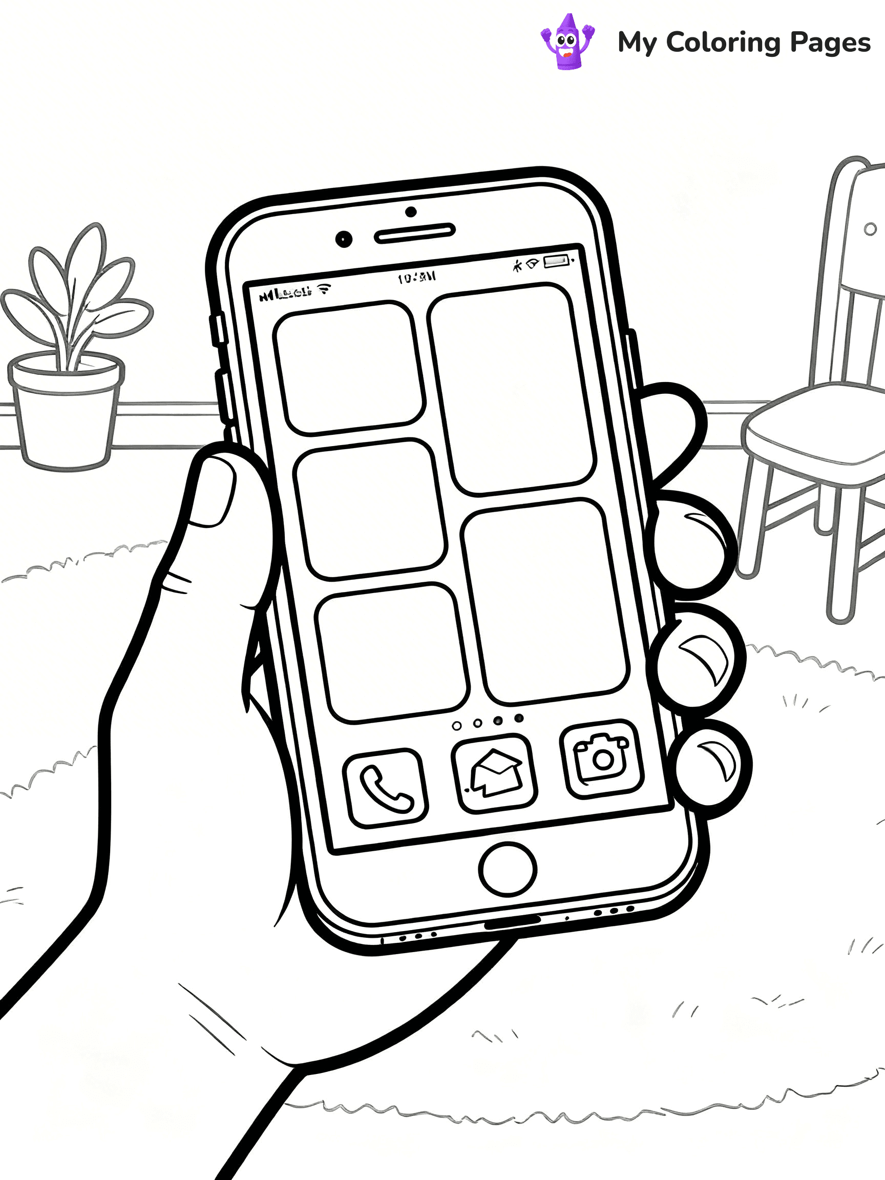 Computer Coloring Pages - 10