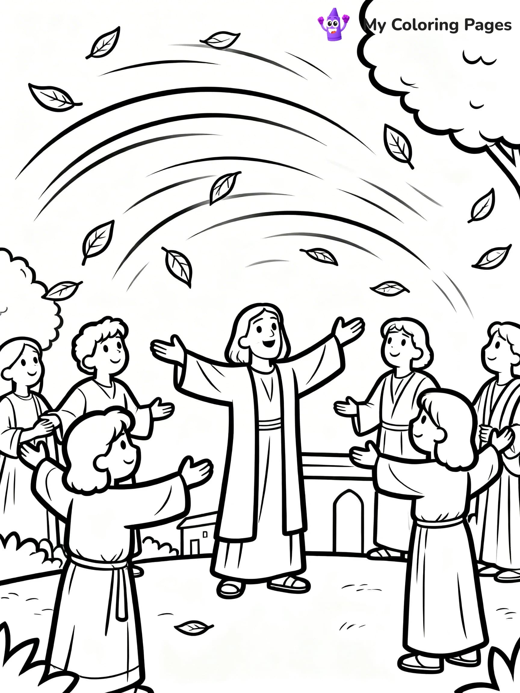 Pentecost Coloring Pages - 1