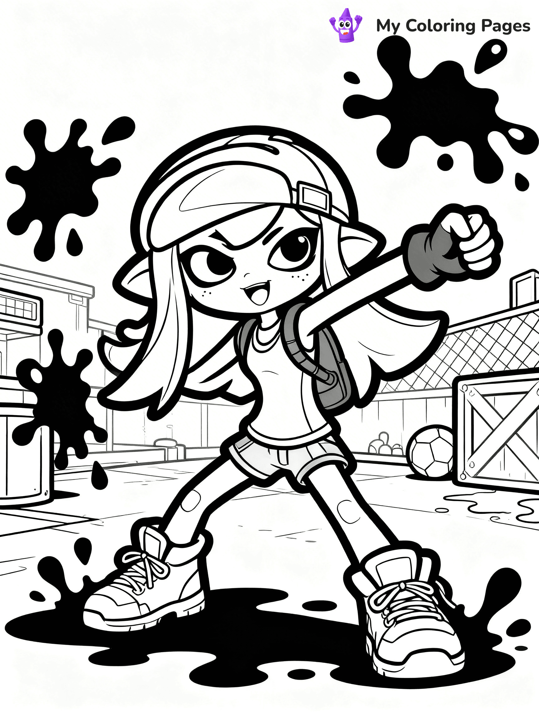 Splatoon Coloring Pages - 13