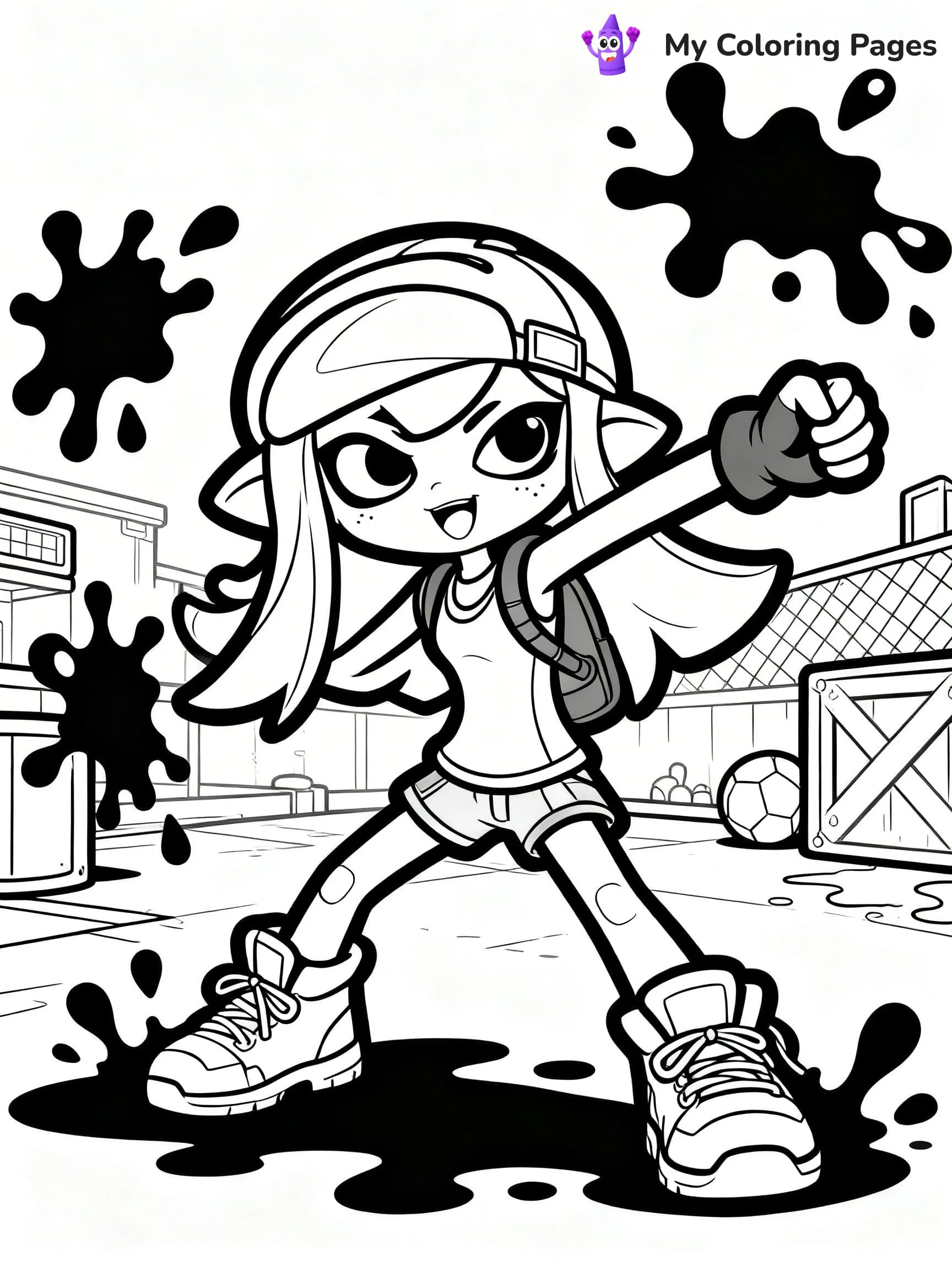 Splatoon Coloring Pages - 17