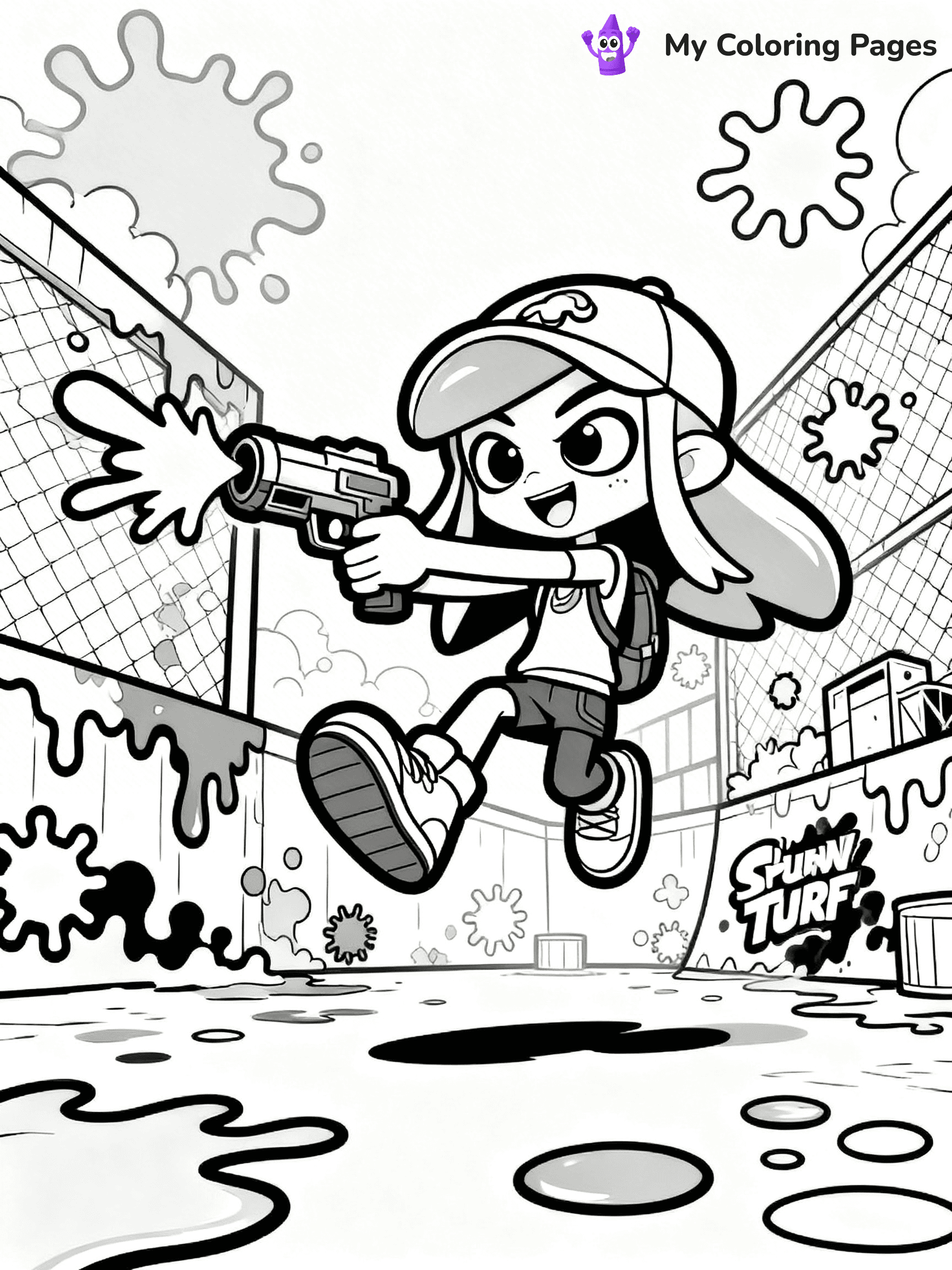 Splatoon Coloring Pages - 11