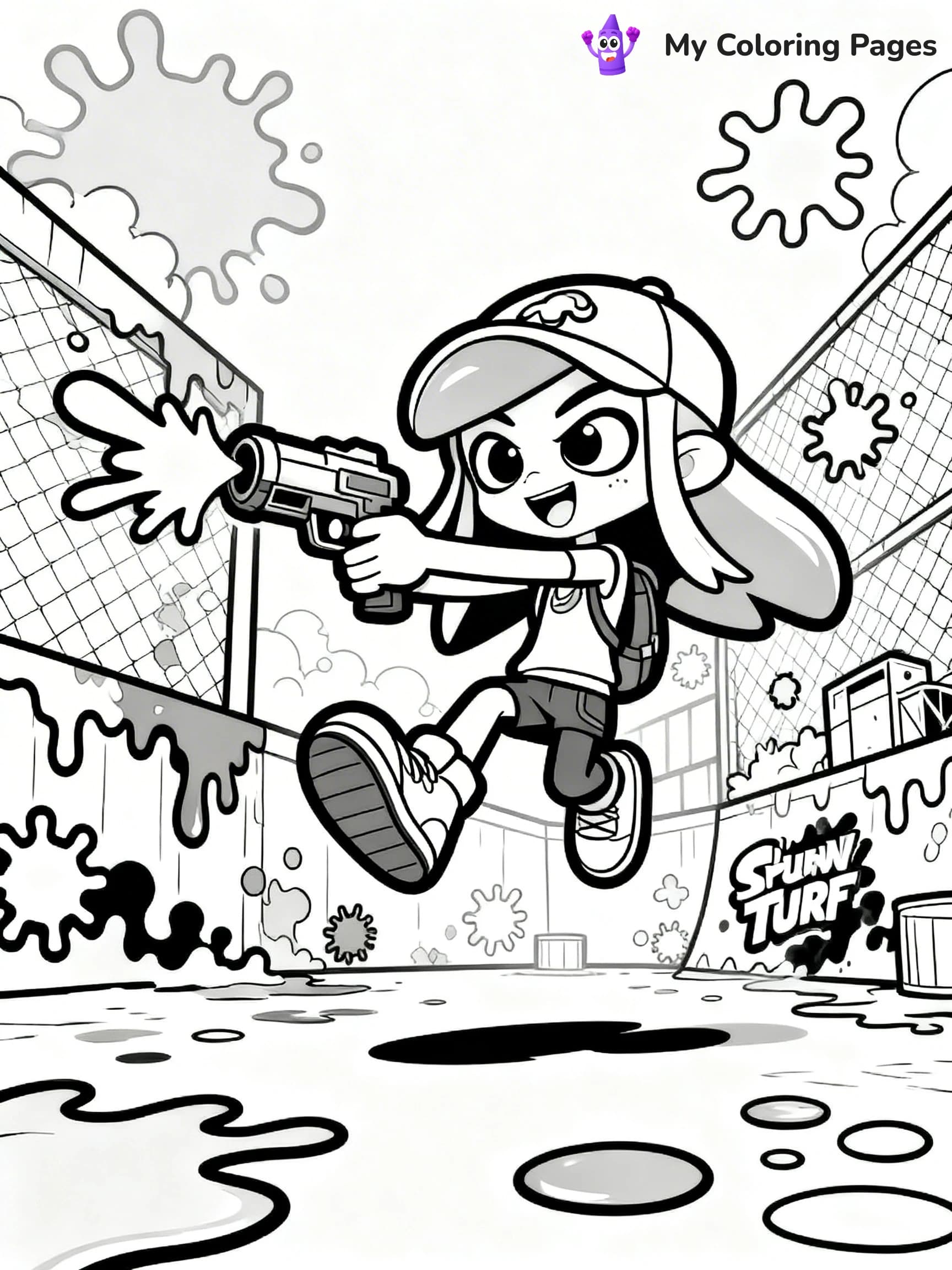 Splatoon Coloring Pages - 15