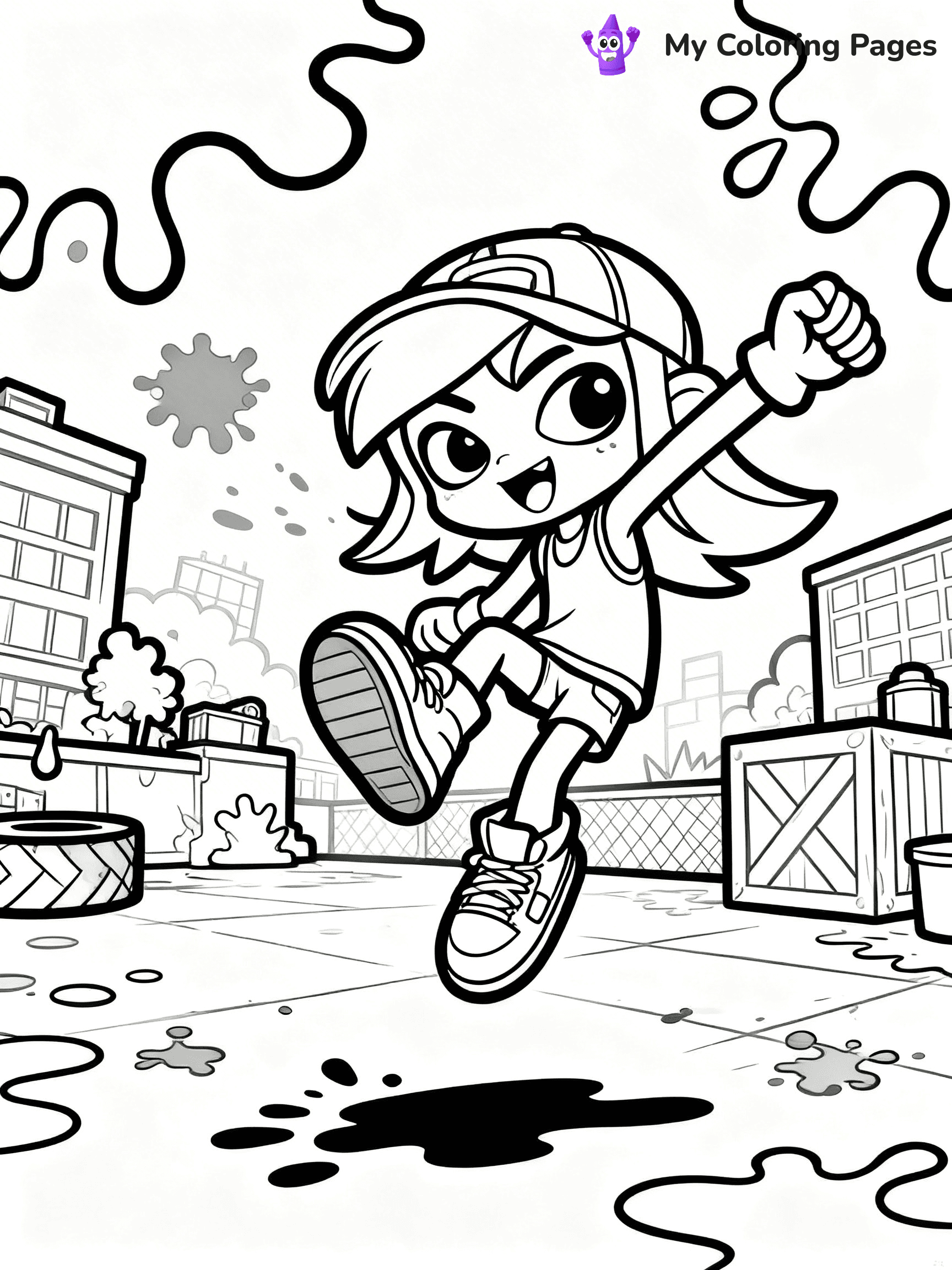 Splatoon Coloring Pages - 10