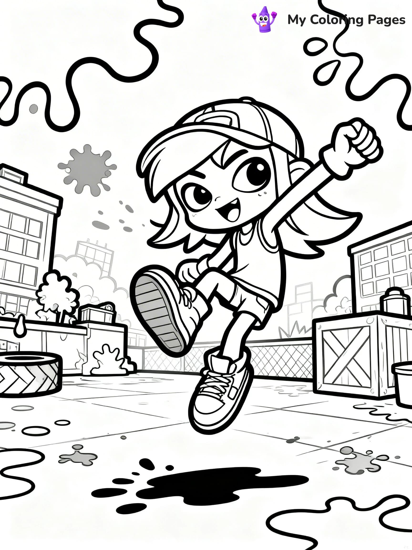 Splatoon Coloring Pages - 14