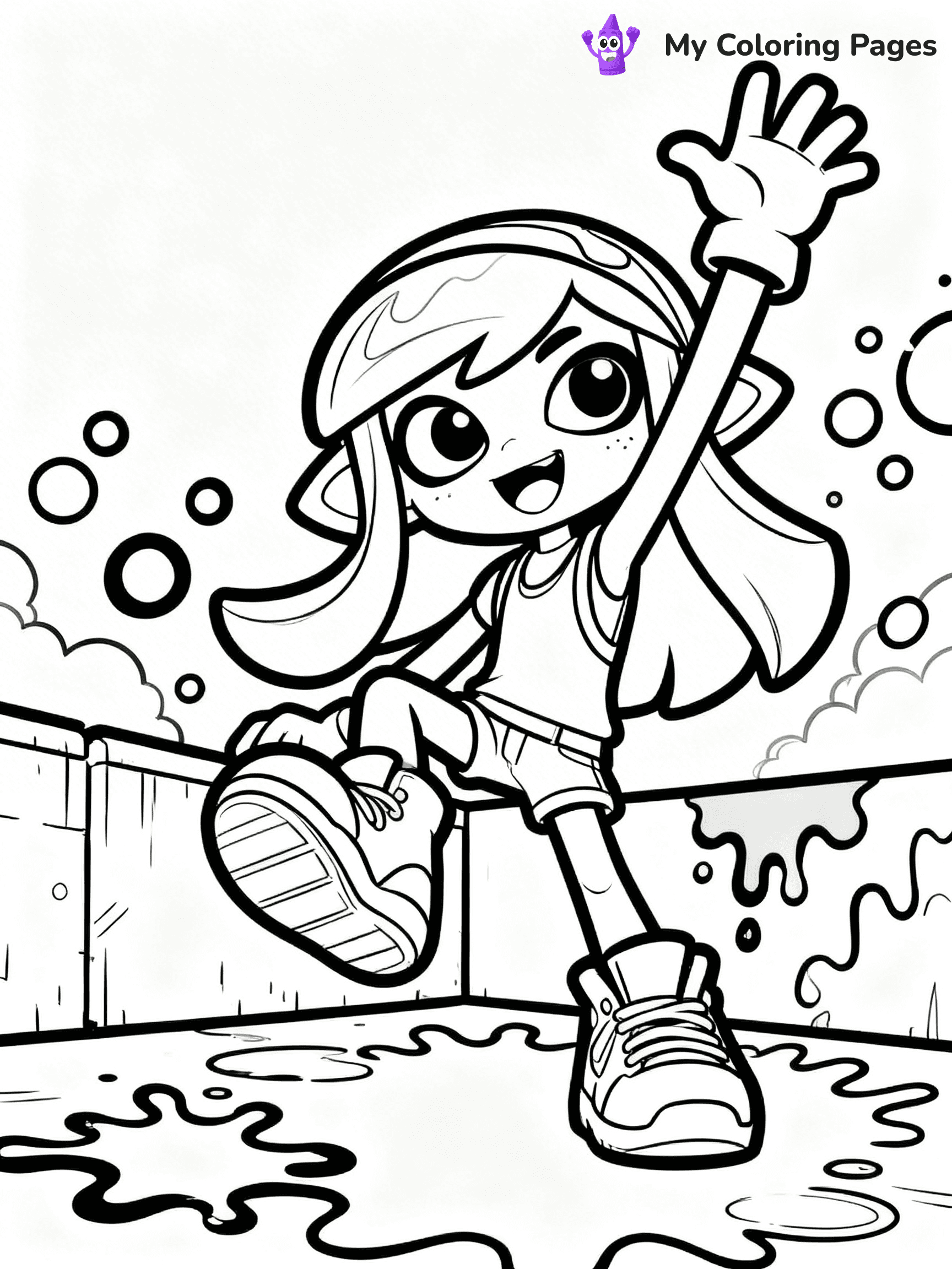 Splatoon Coloring Pages - 9
