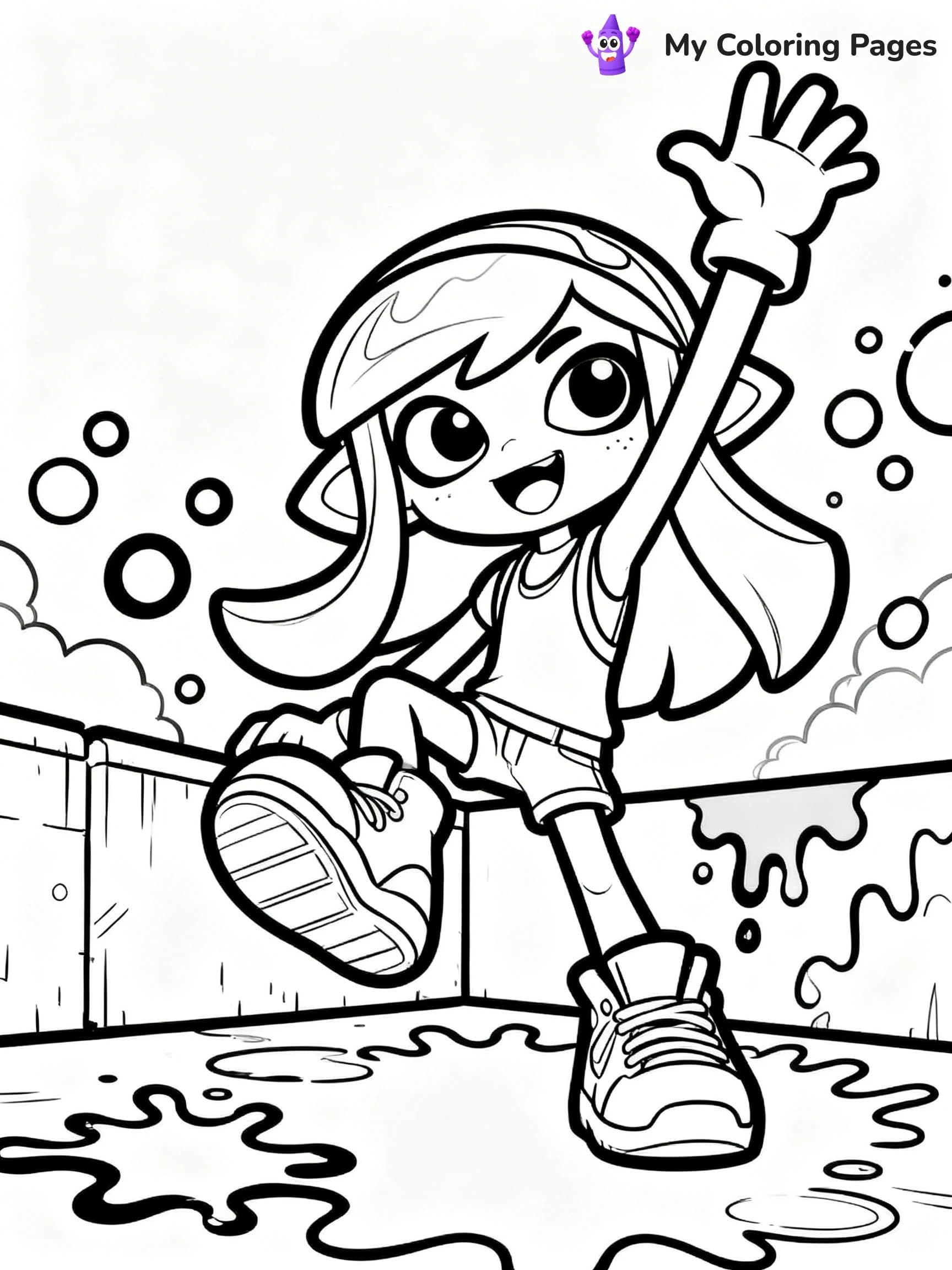 Splatoon Coloring Pages - 13