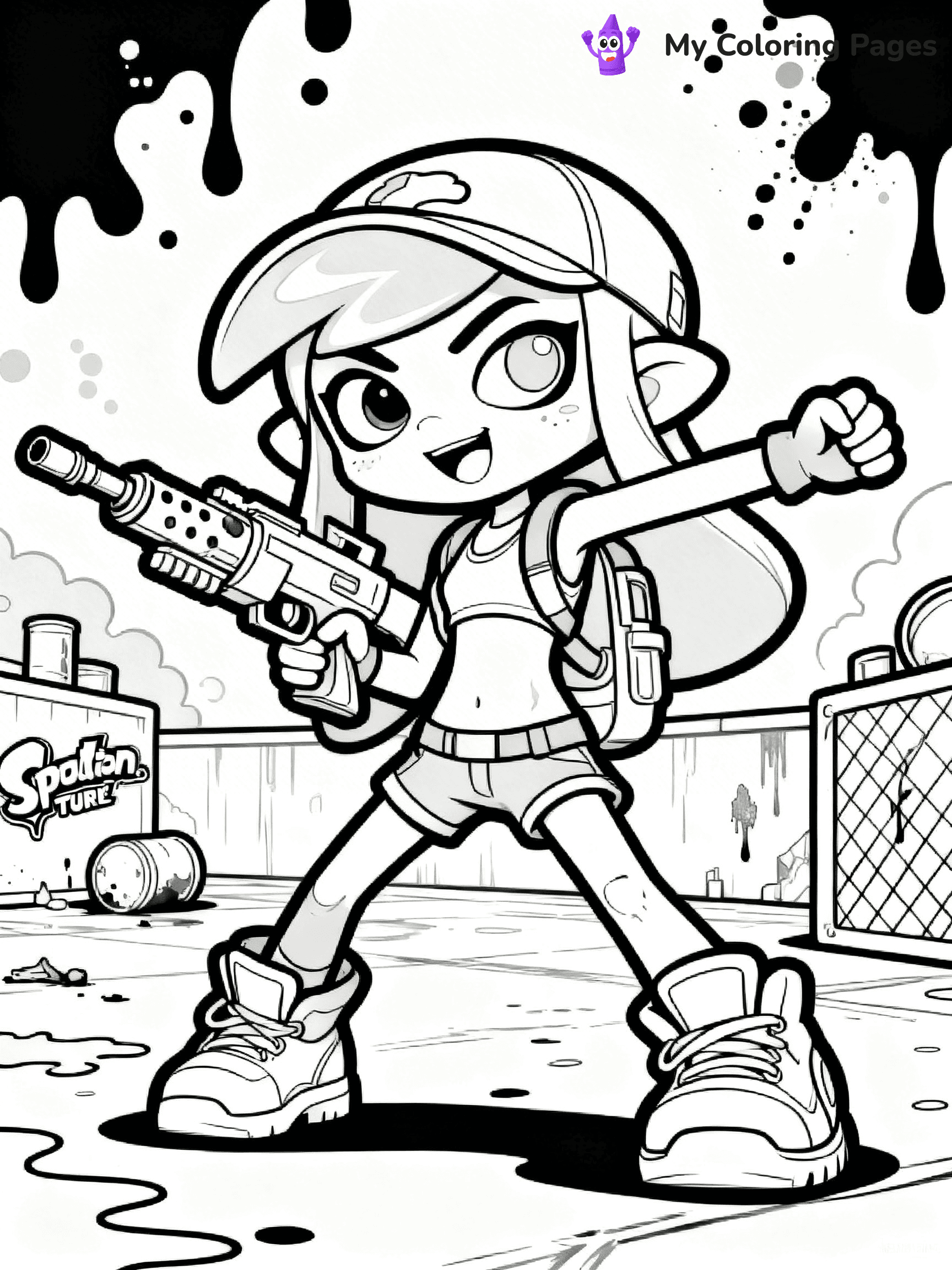 Splatoon Coloring Pages - 8
