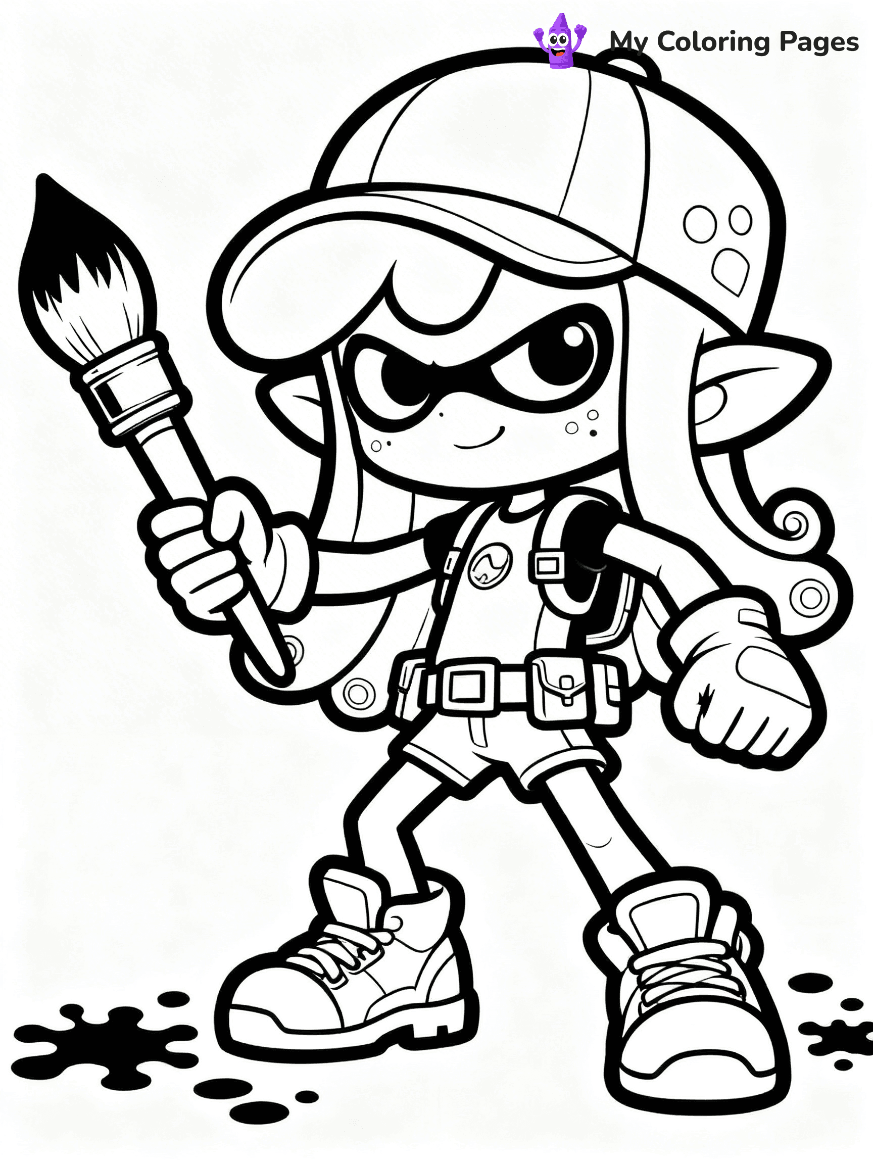 Splatoon Coloring Pages - 6