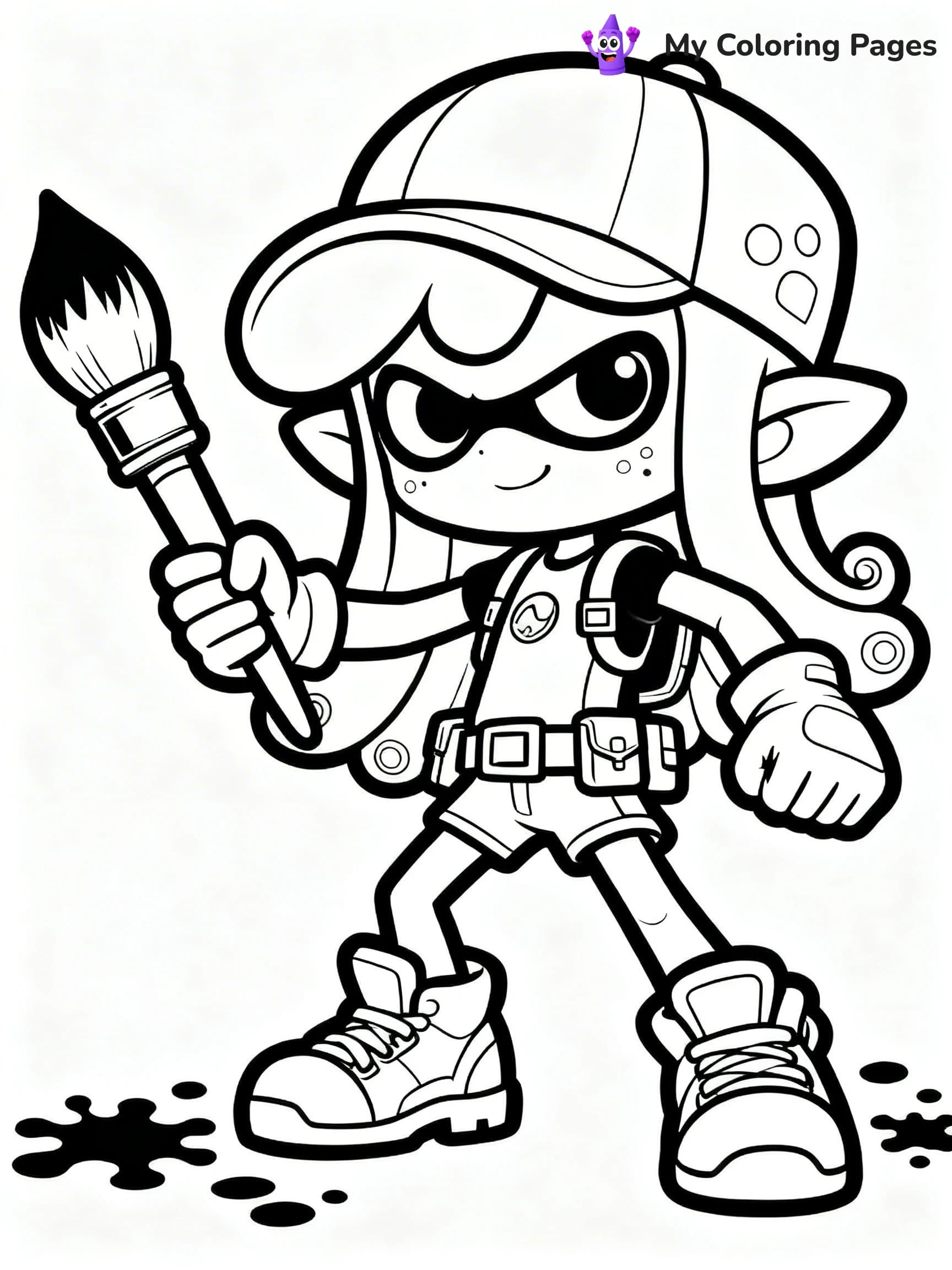Splatoon Coloring Pages - 10
