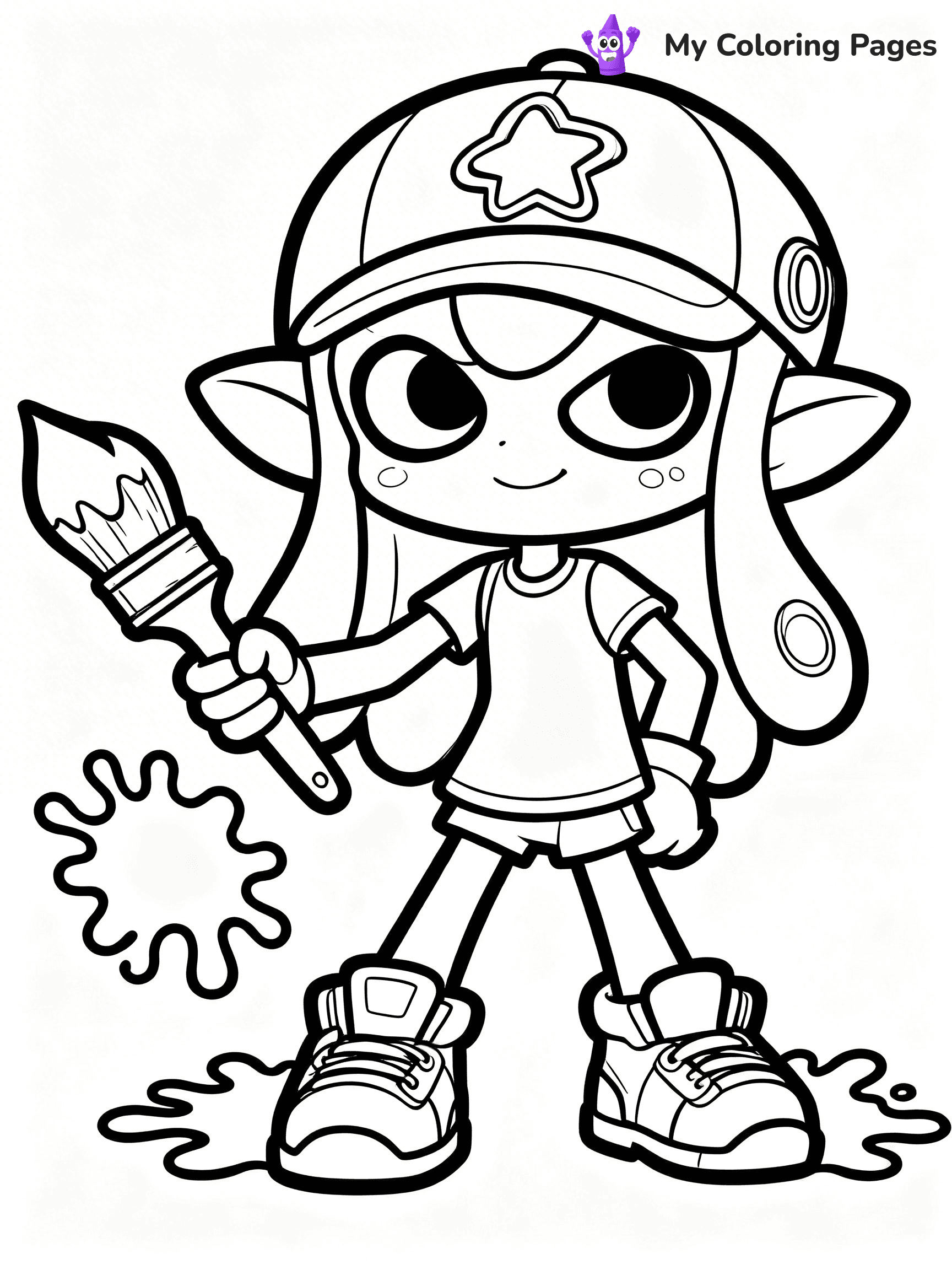 Splatoon Coloring Pages - 5
