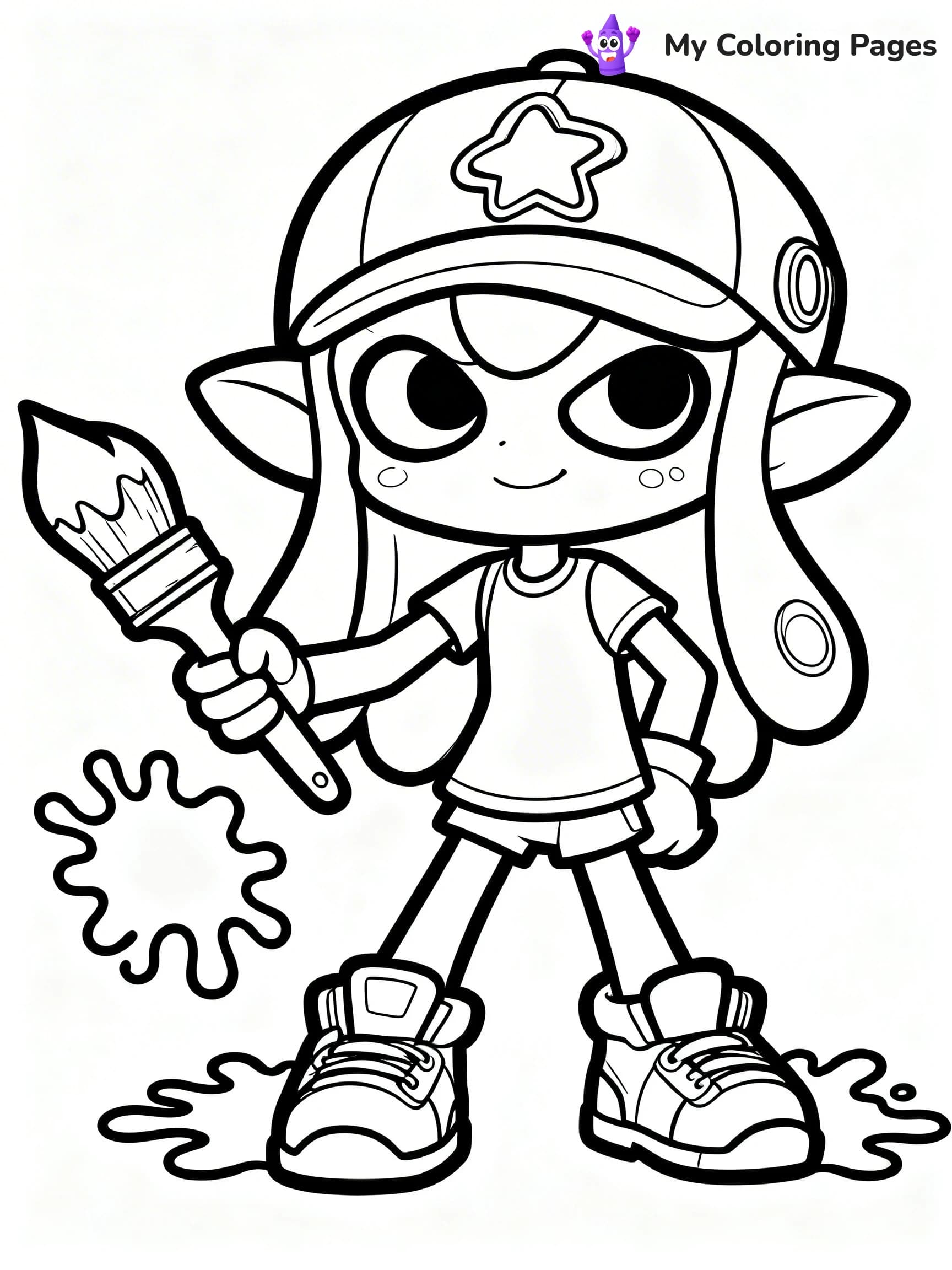 Splatoon Coloring Pages - 9