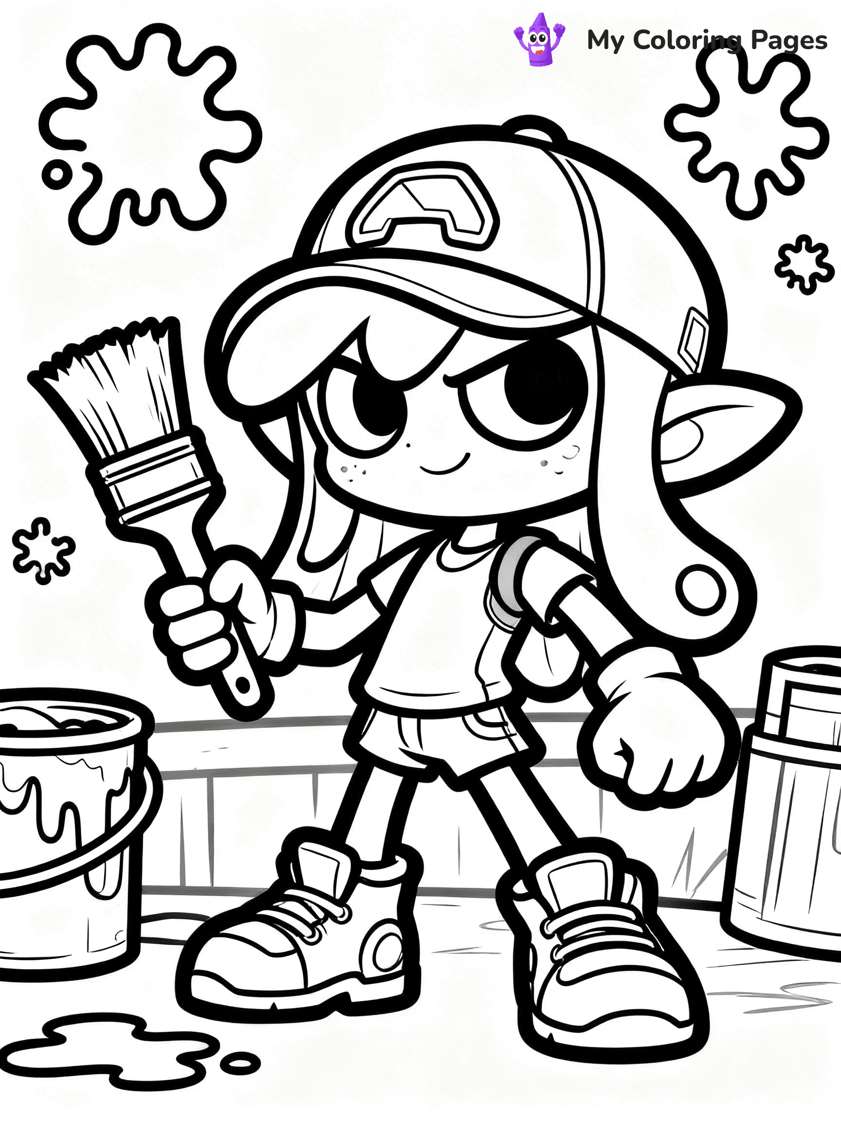 Splatoon Coloring Pages - 2