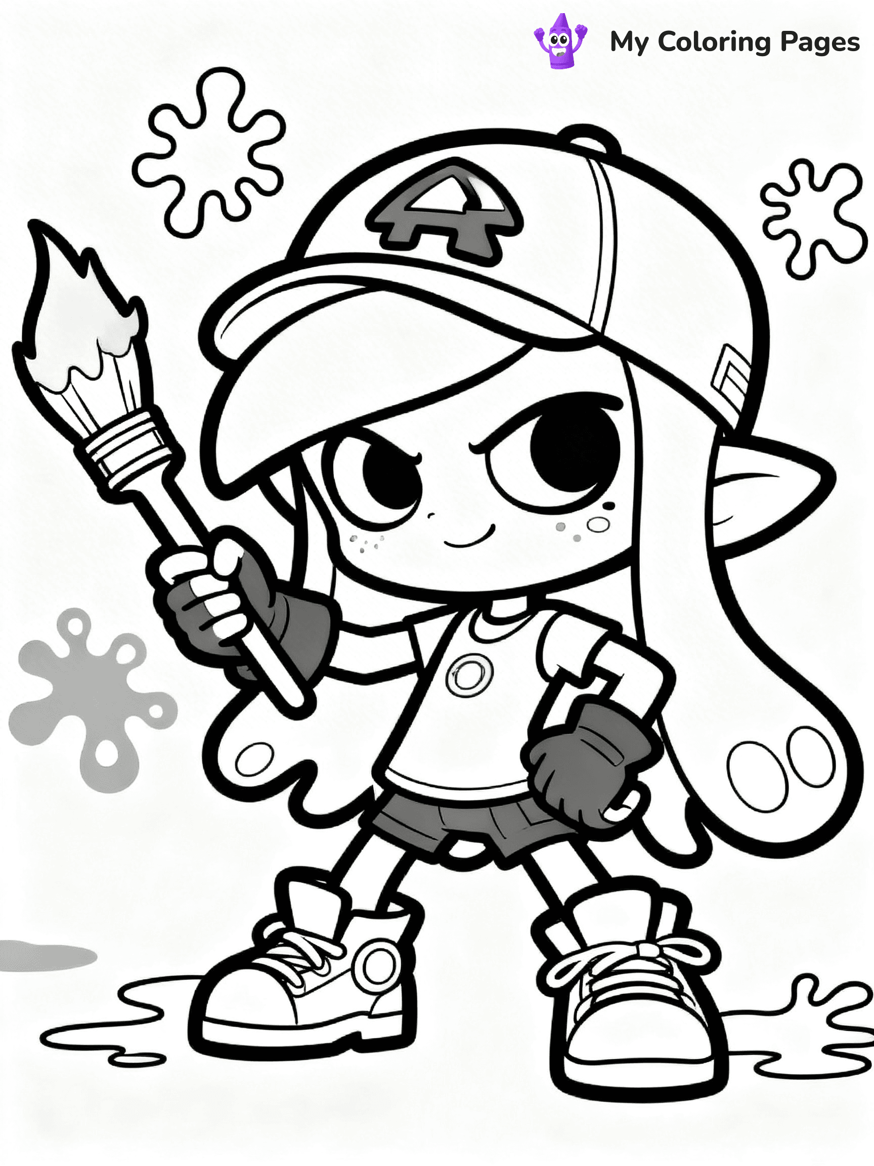 Splatoon Coloring Pages - 4