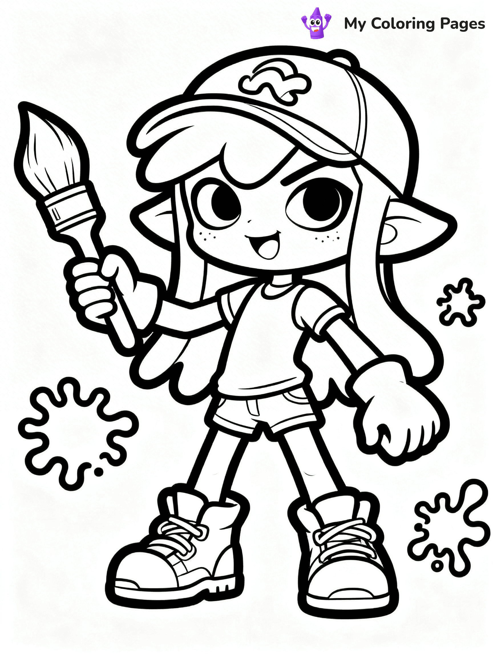 Splatoon Coloring Pages - 2
