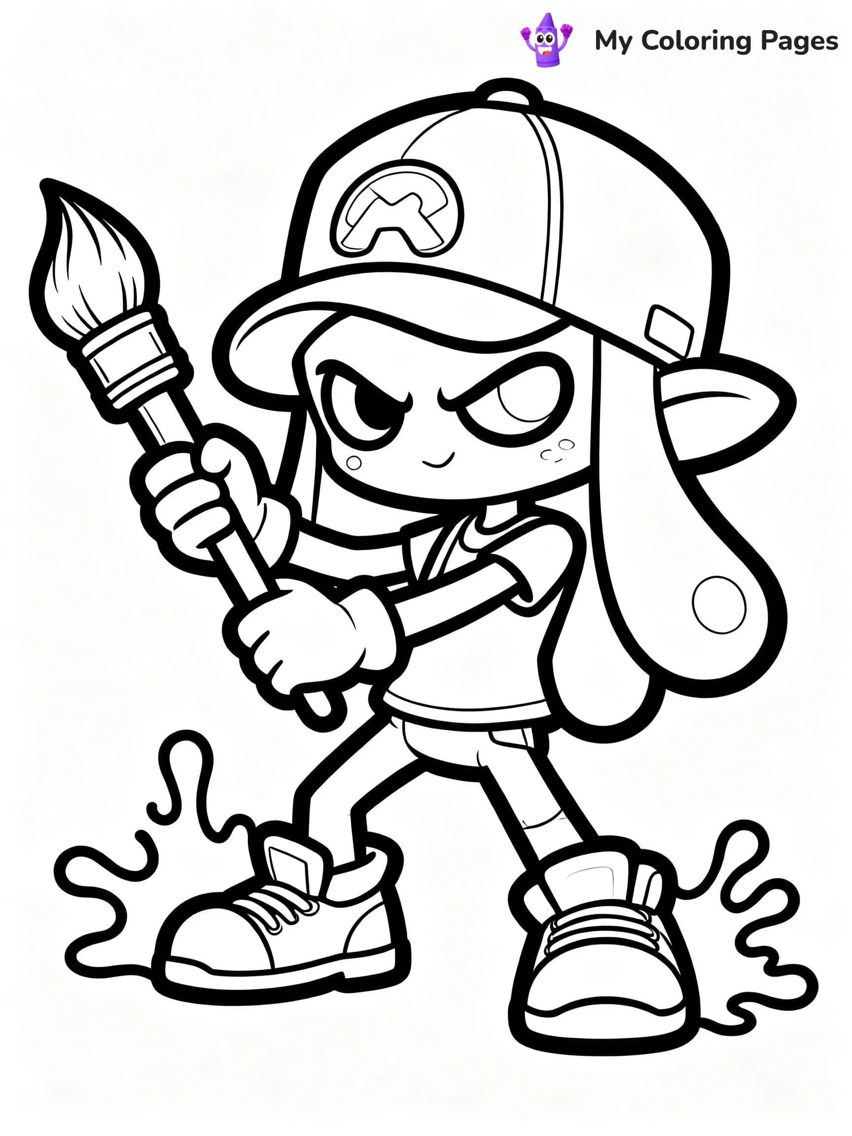 Splatoon Coloring Pages - 1