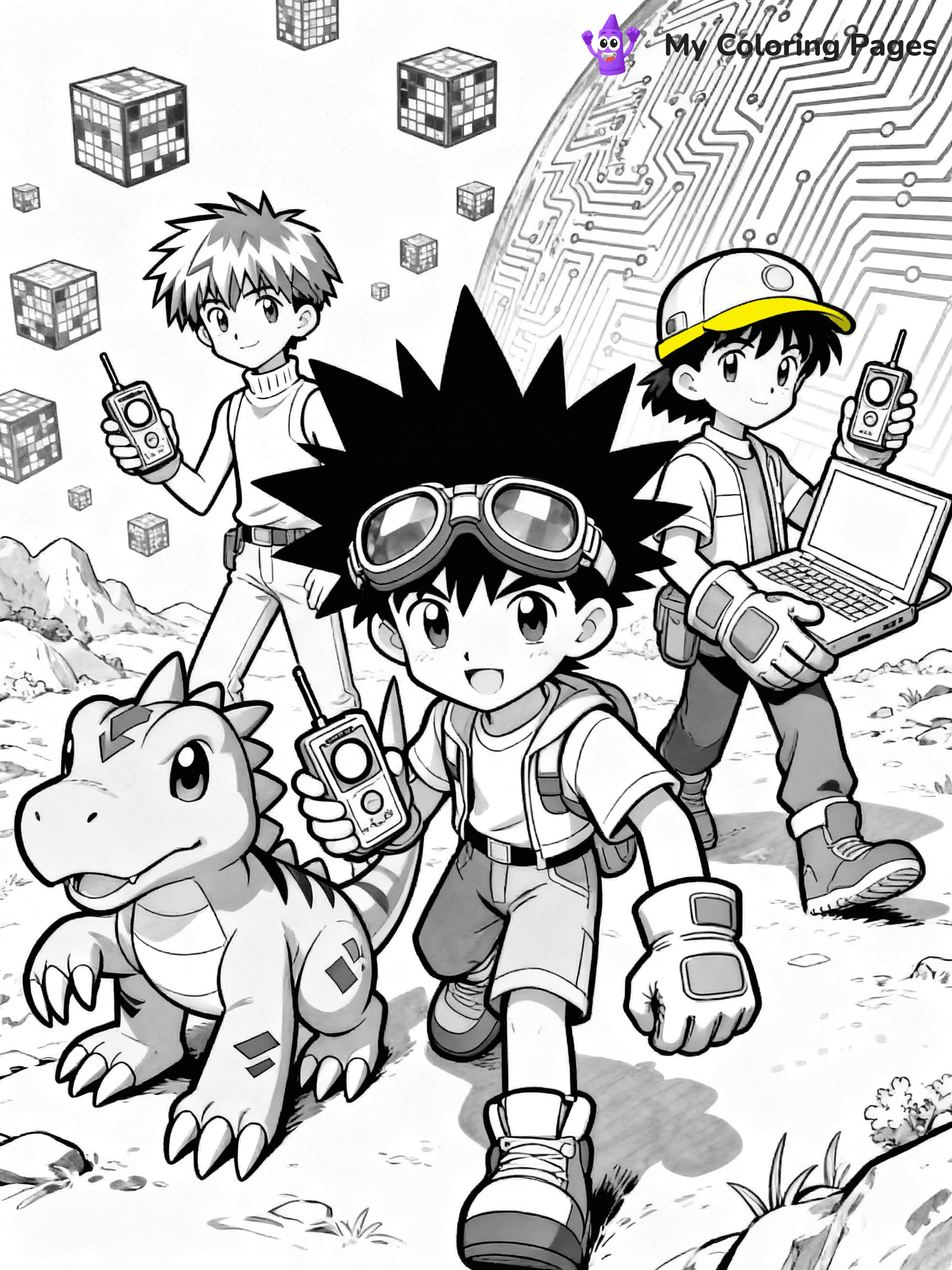 Digimon Coloring Pages - 3
