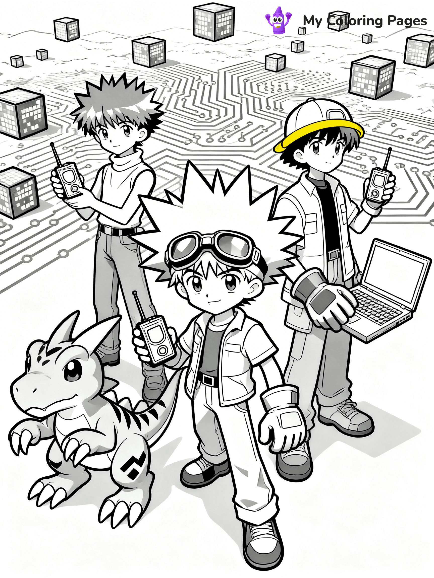 Digimon Coloring Pages - 2