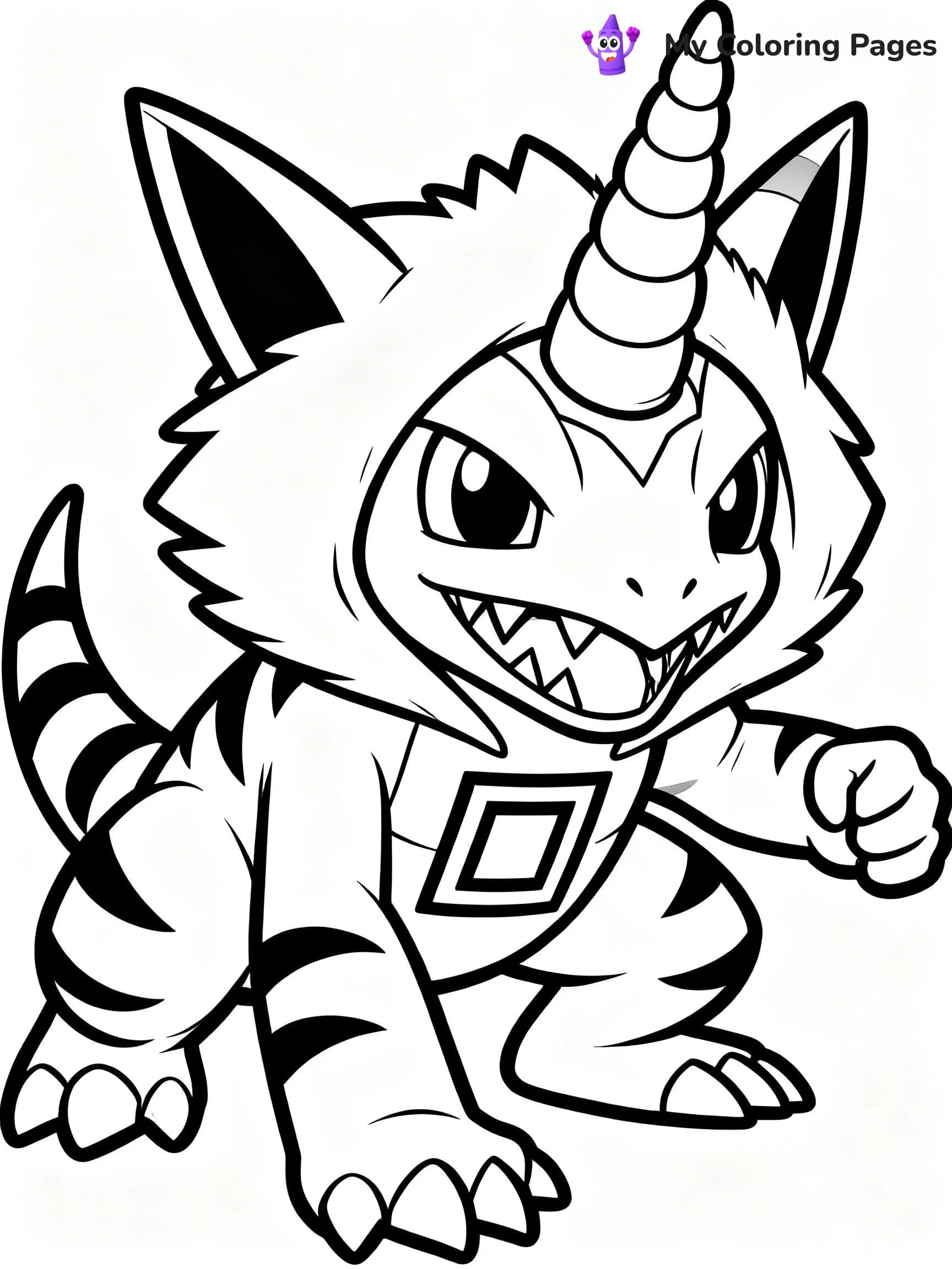 Digimon Coloring Pages - 1