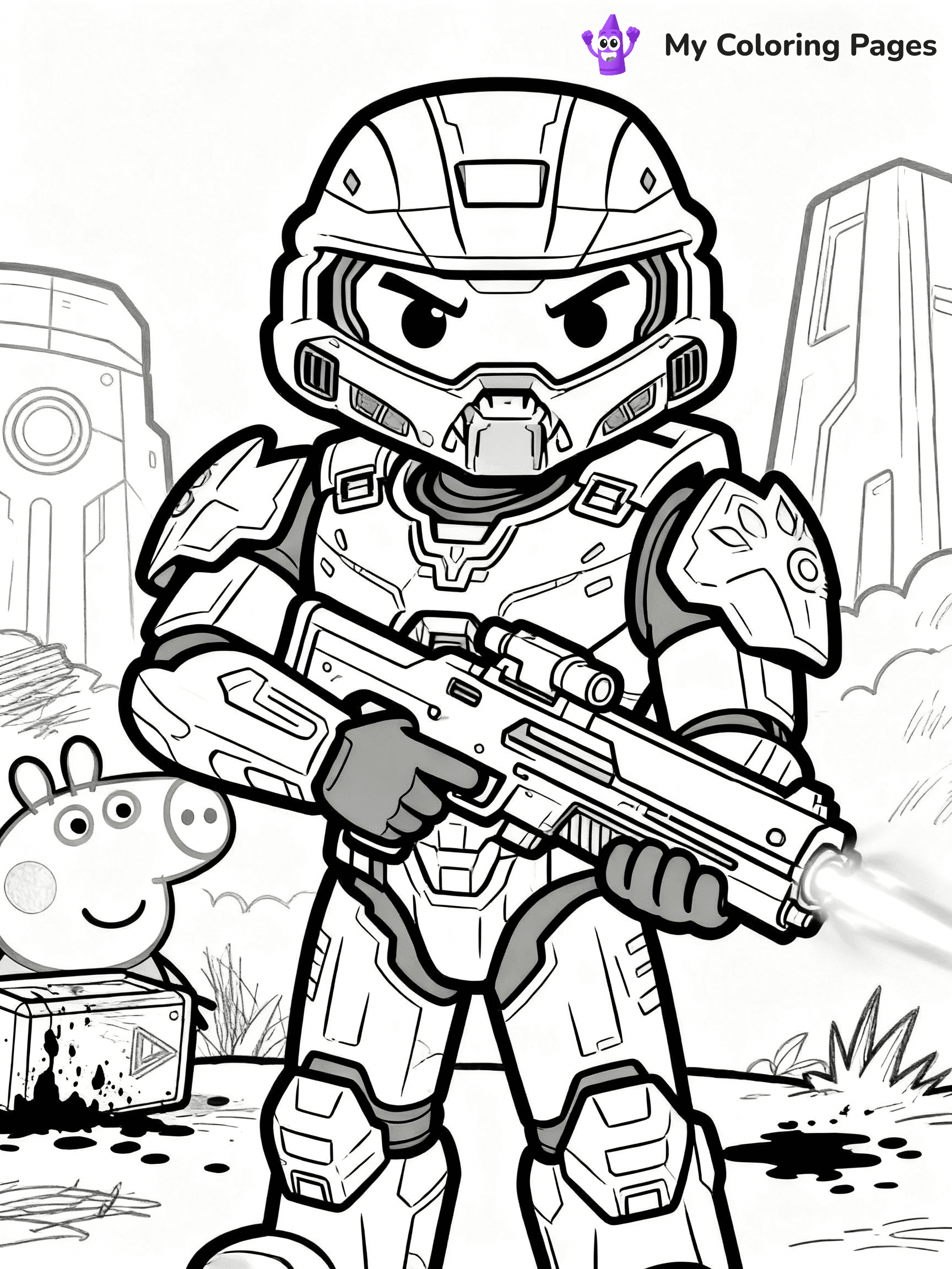 Halo Coloring Pages - 13