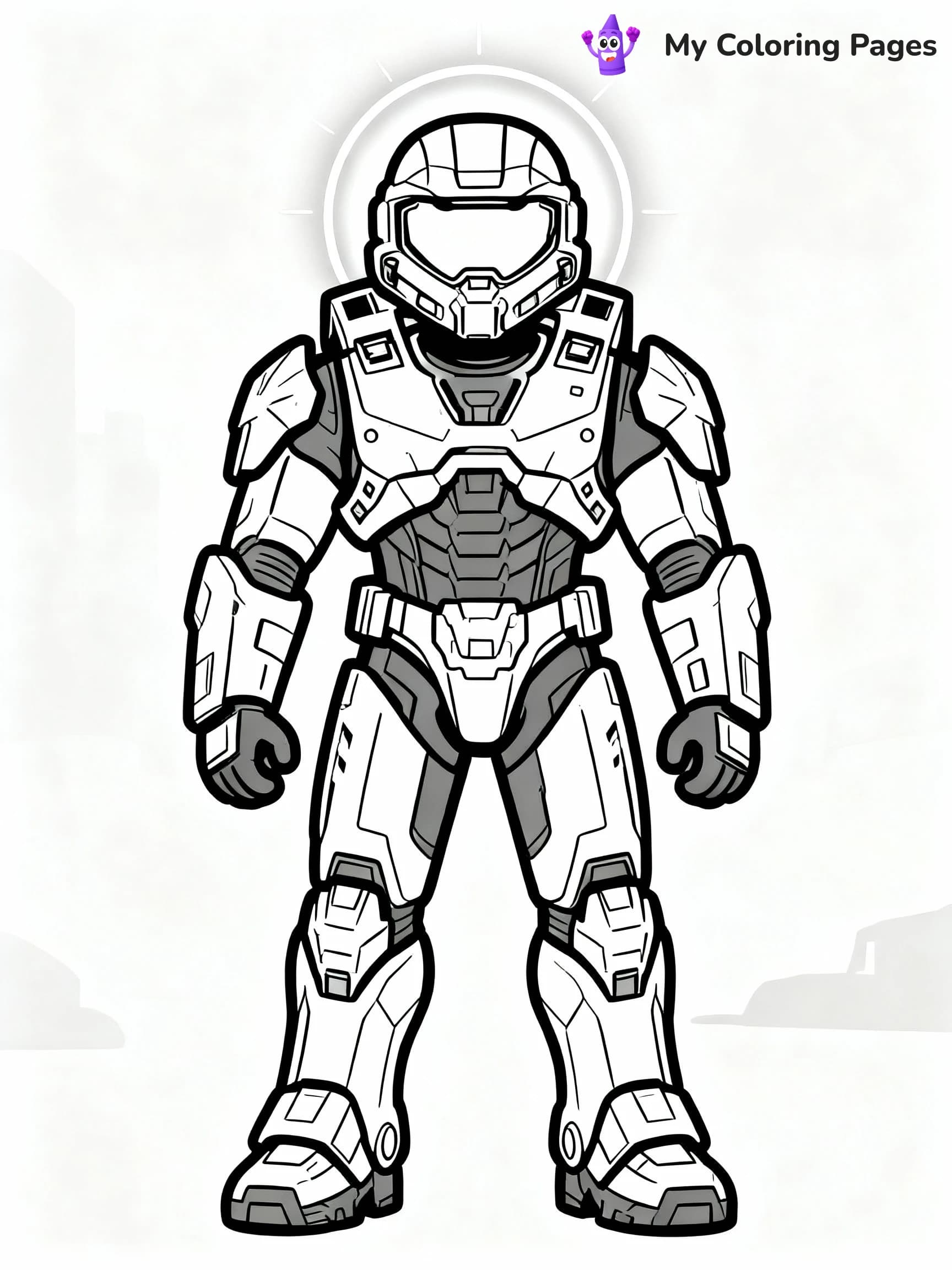 Halo Coloring Pages - 1