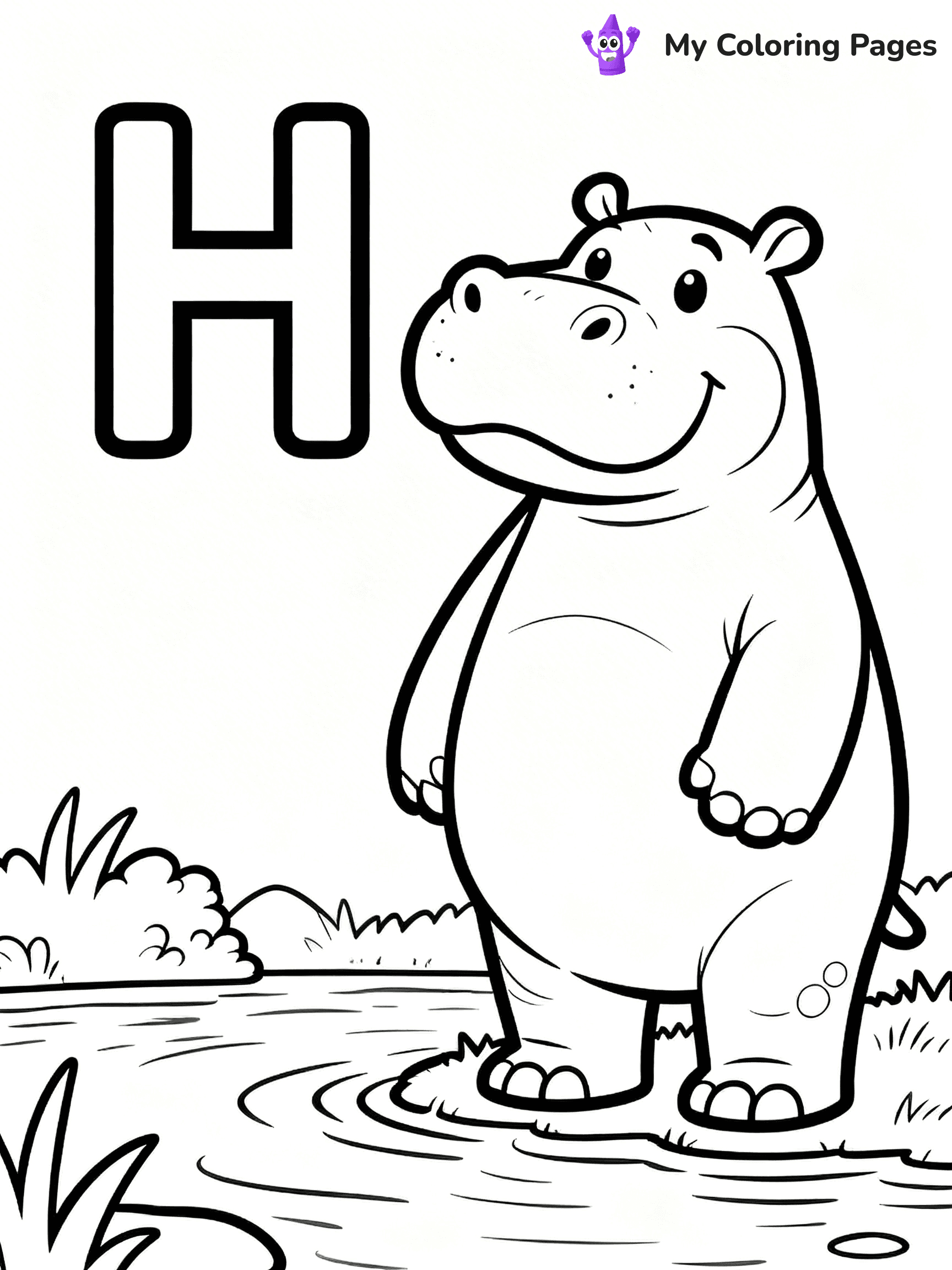 Letter H Coloring Pages - 34