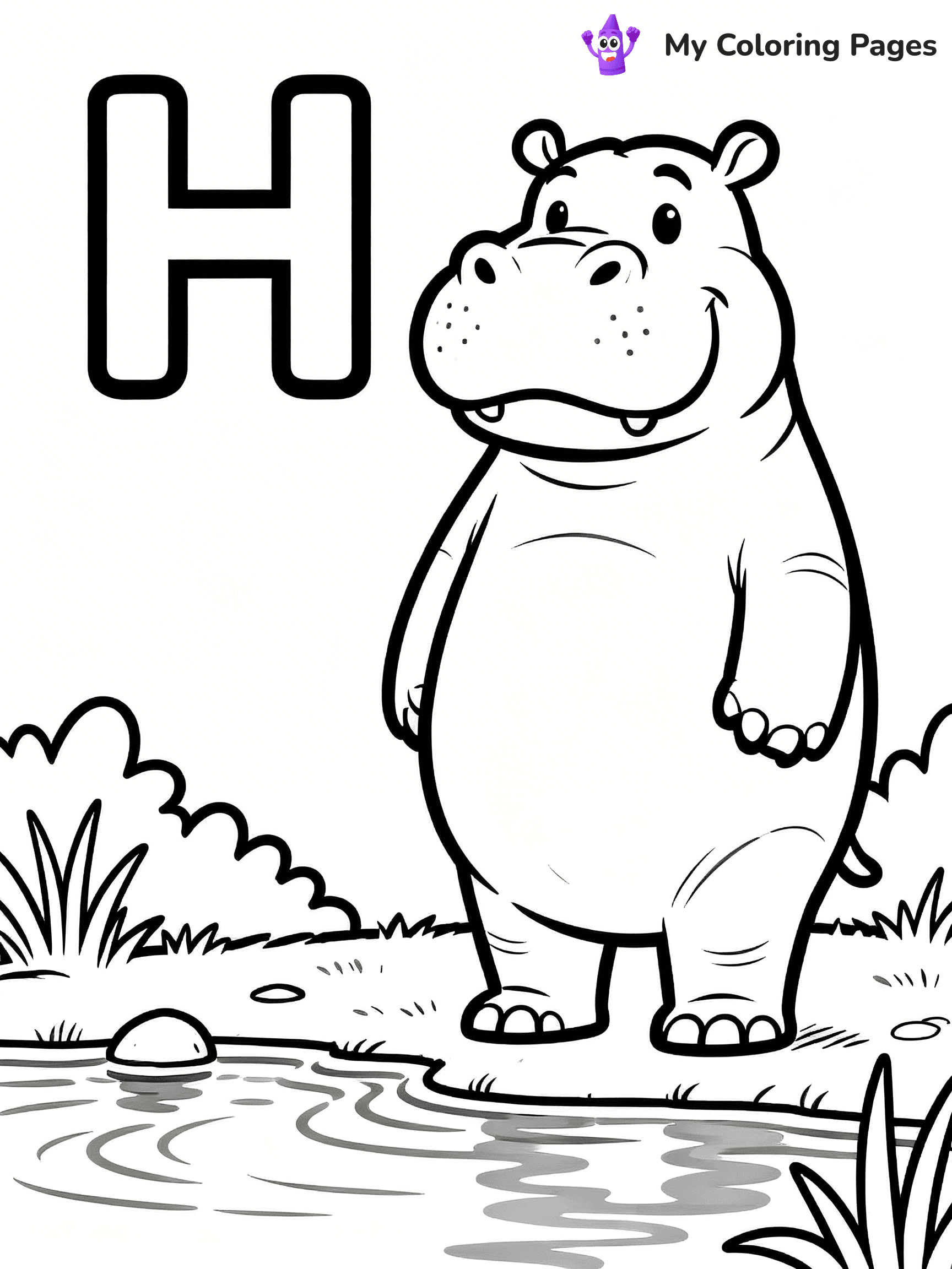 Letter H Coloring Pages - 33