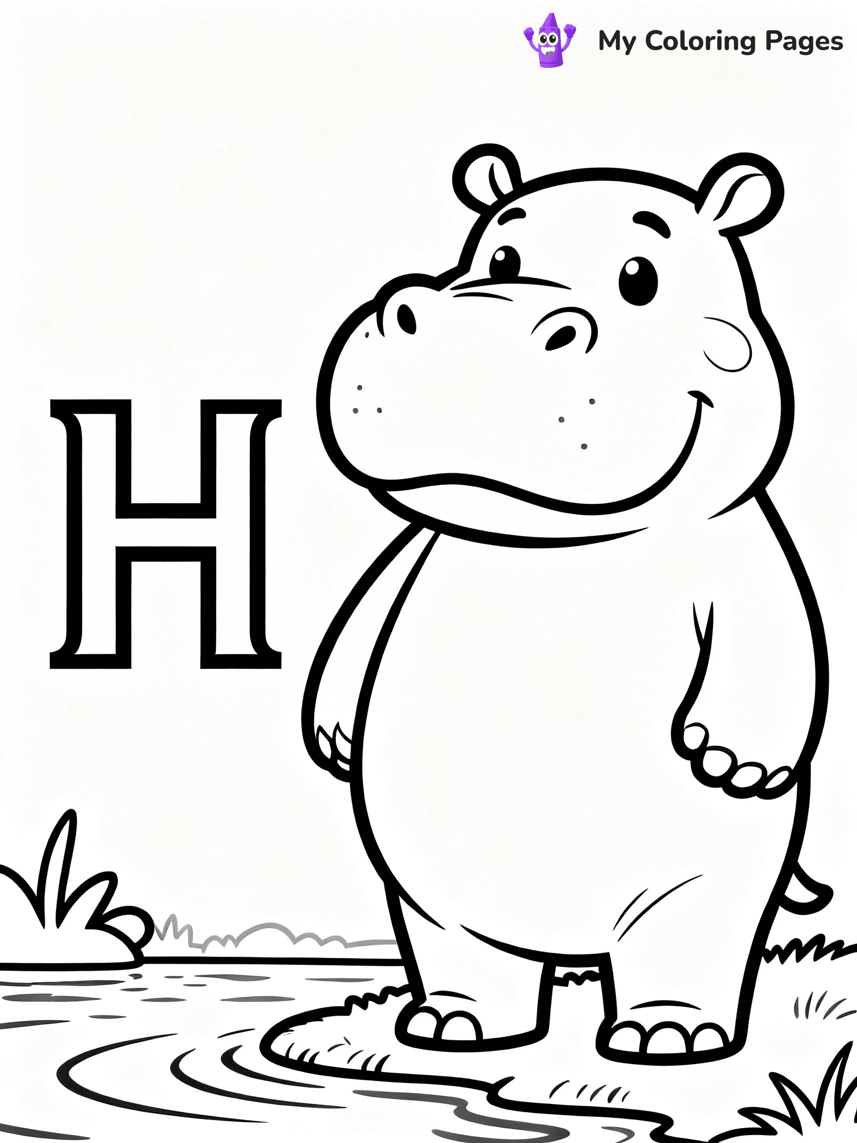 Letter H Coloring Pages - 30