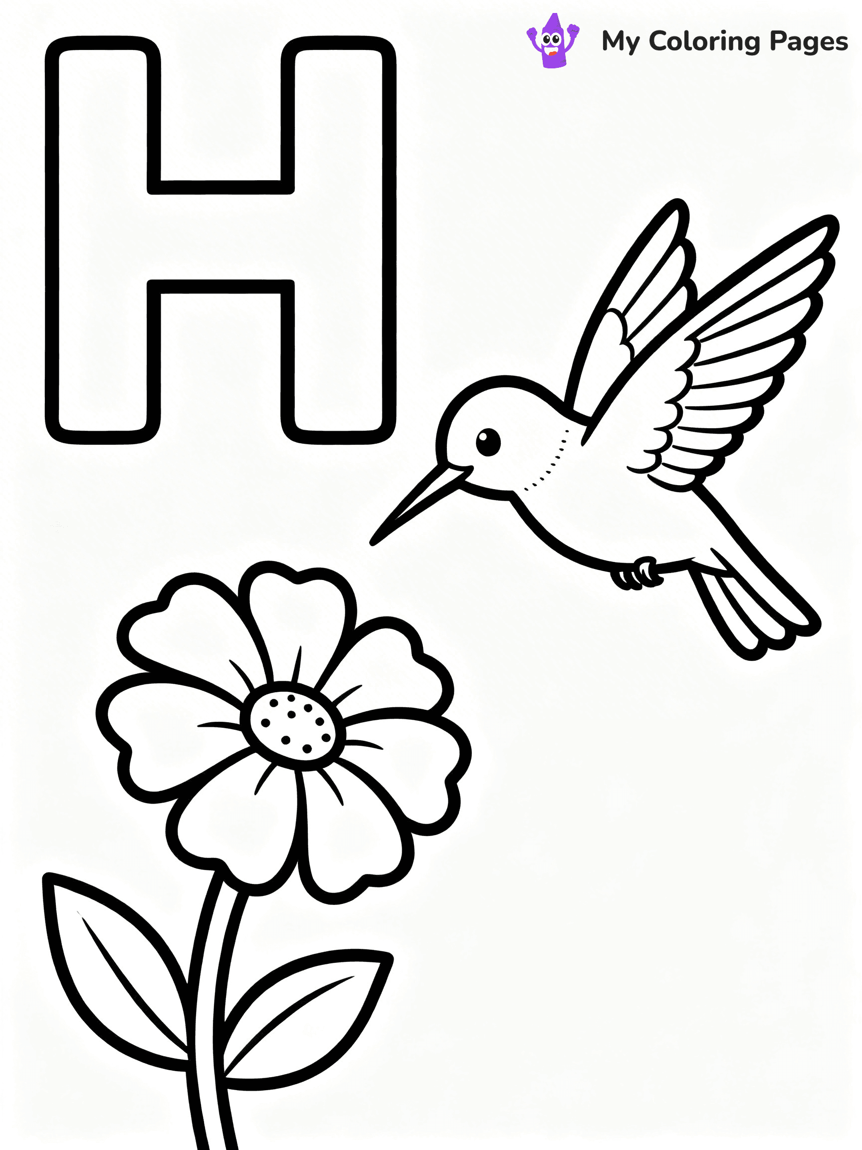 Letter H Coloring Pages - 26