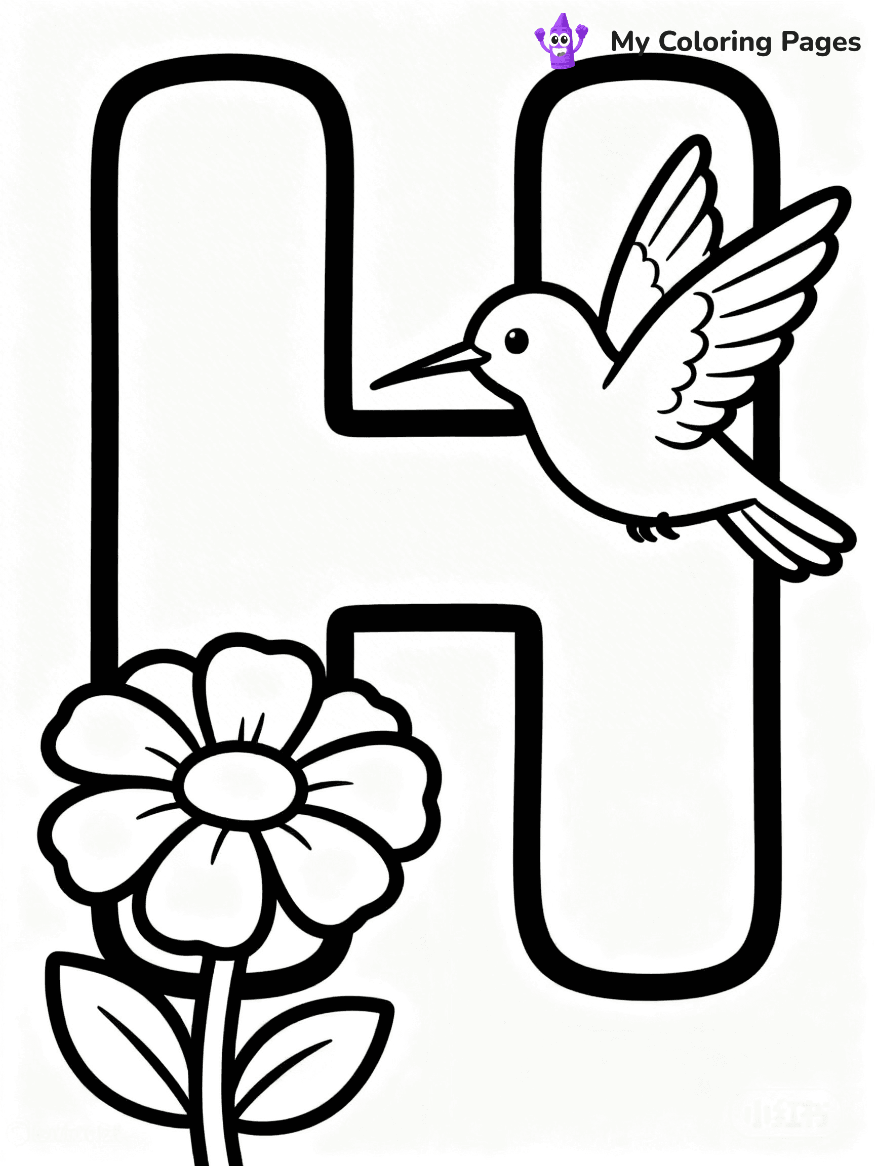 Letter H Coloring Pages - 24