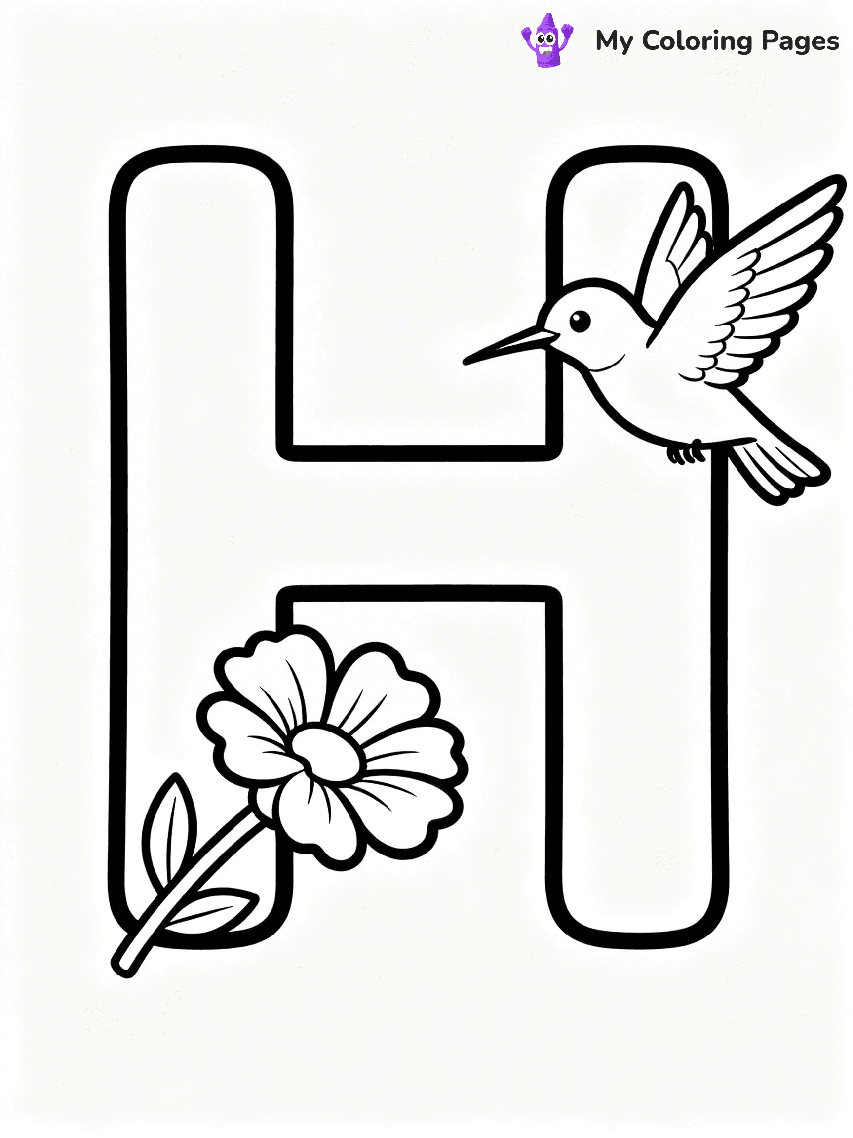 Letter H Coloring Pages - 23
