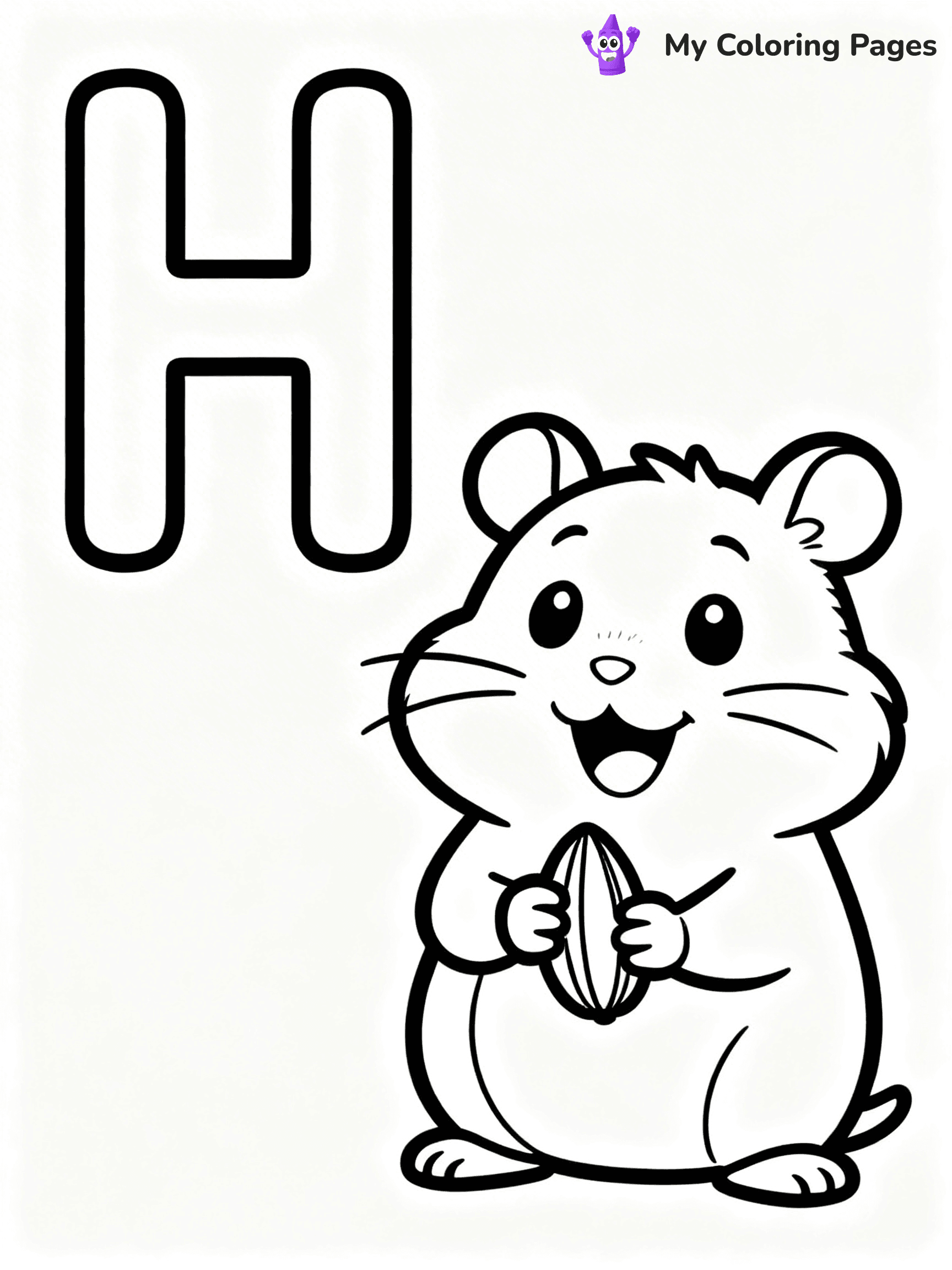 Letter H Coloring Pages - 21