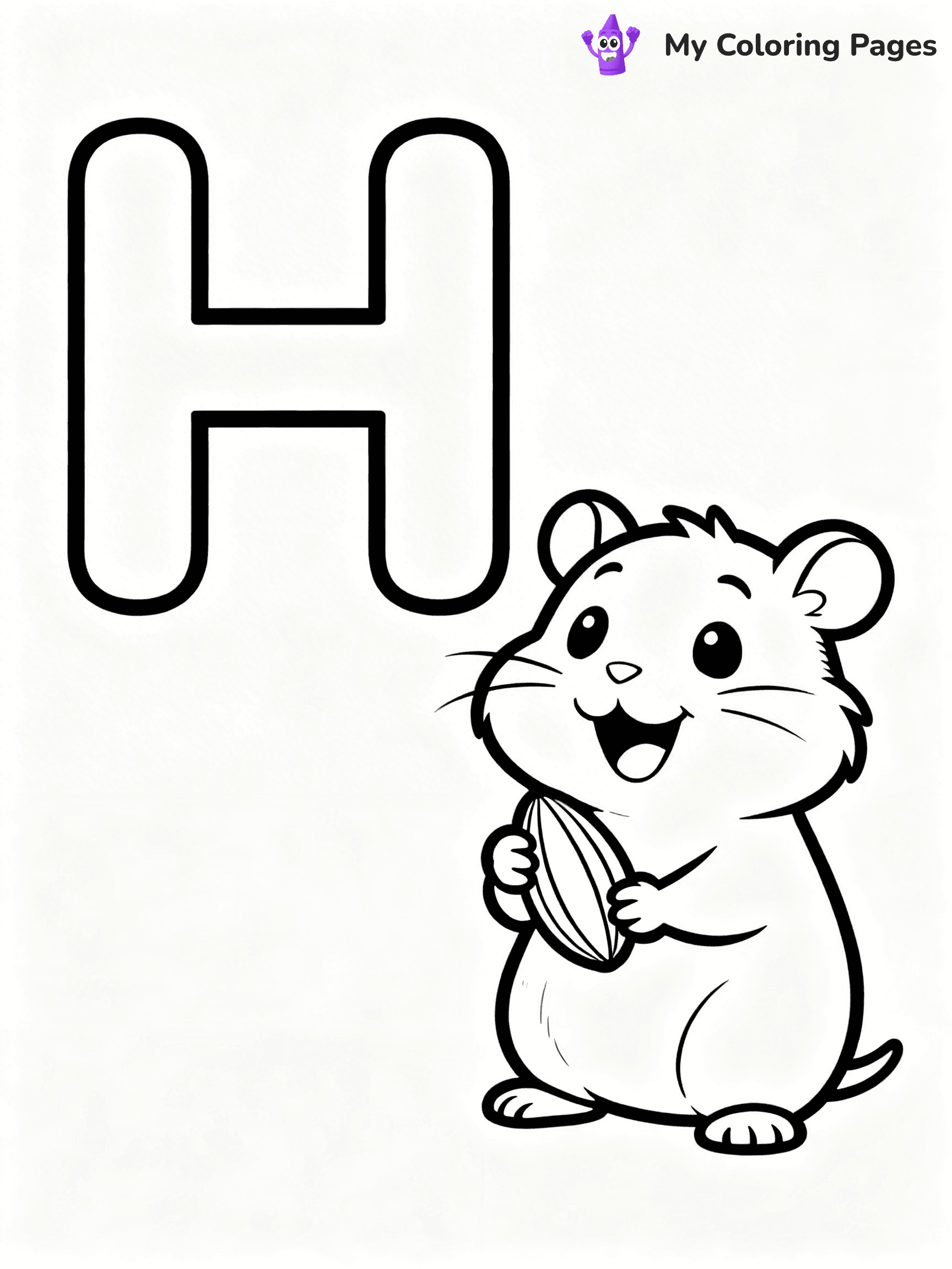 Letter H Coloring Pages - 20