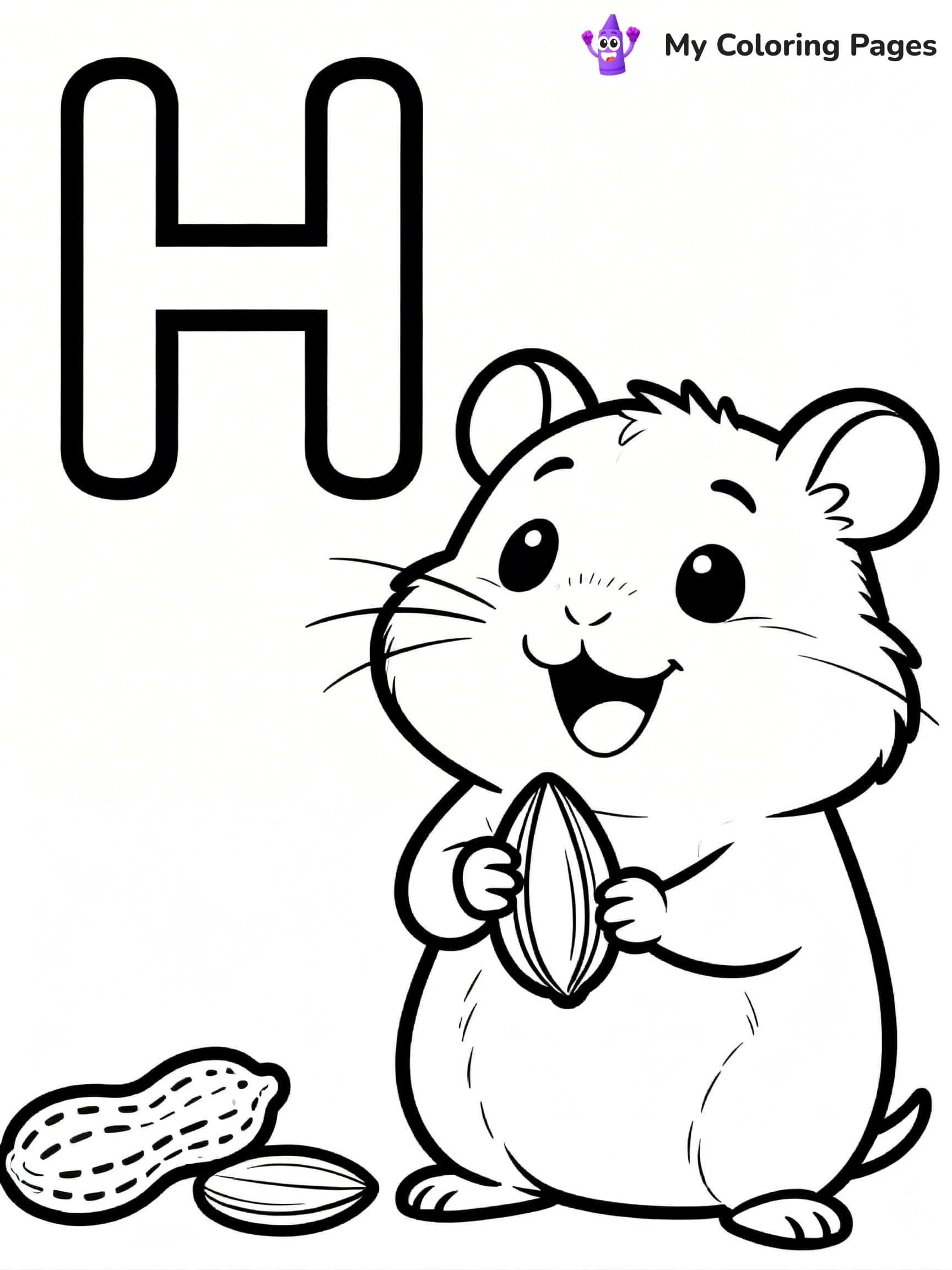 Letter H Coloring Pages - 17