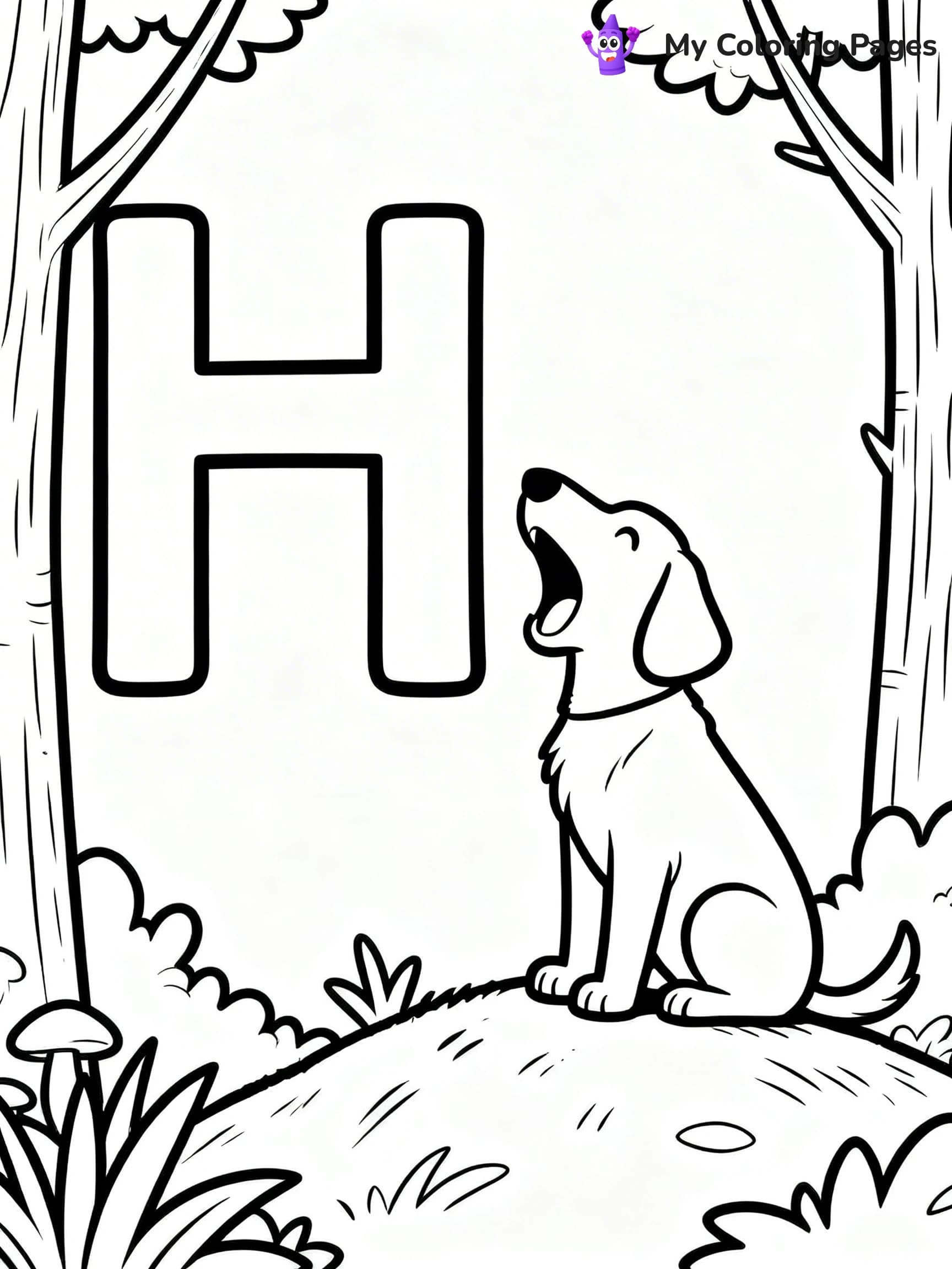 Letter H Coloring Pages - 11