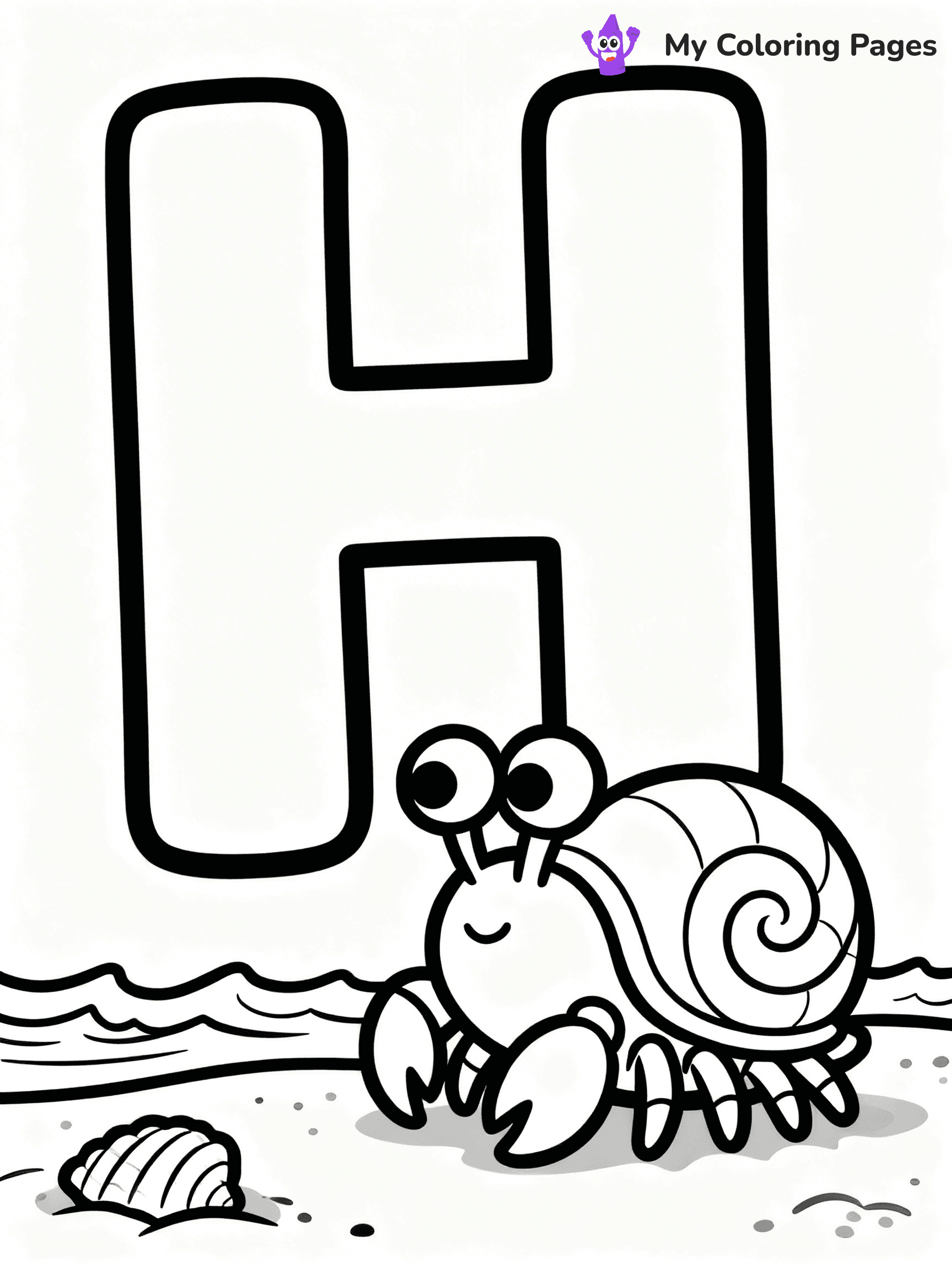 Letter H Coloring Pages - 7