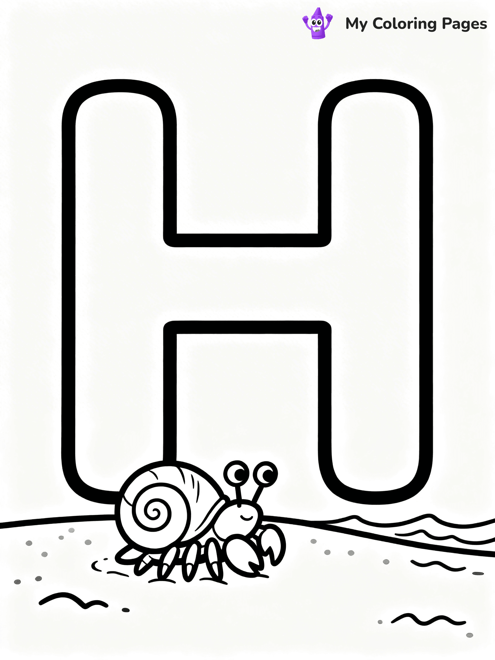 Letter H Coloring Pages - 5